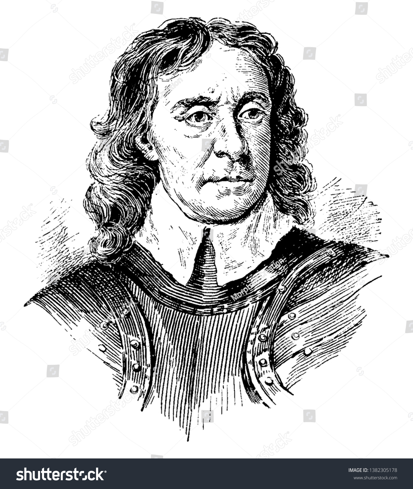 Cromwell 15991658 He English General Political Stock Vector (Royalty ...