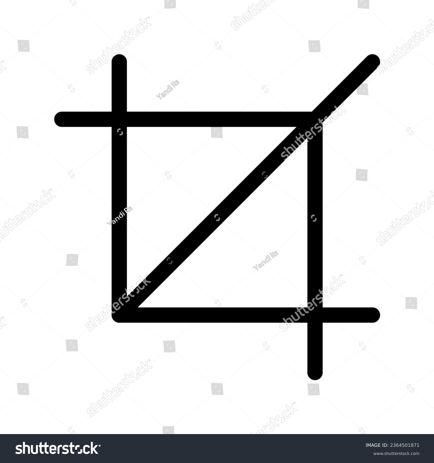 SVG of Crop Icon Vector Symbol Design Illustration svg