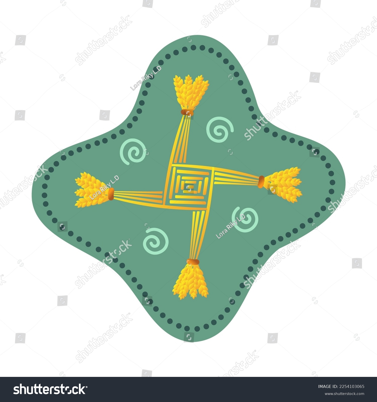 SVG of Cross of the goddess Brigid. Pagan holiday Imbolc.  svg