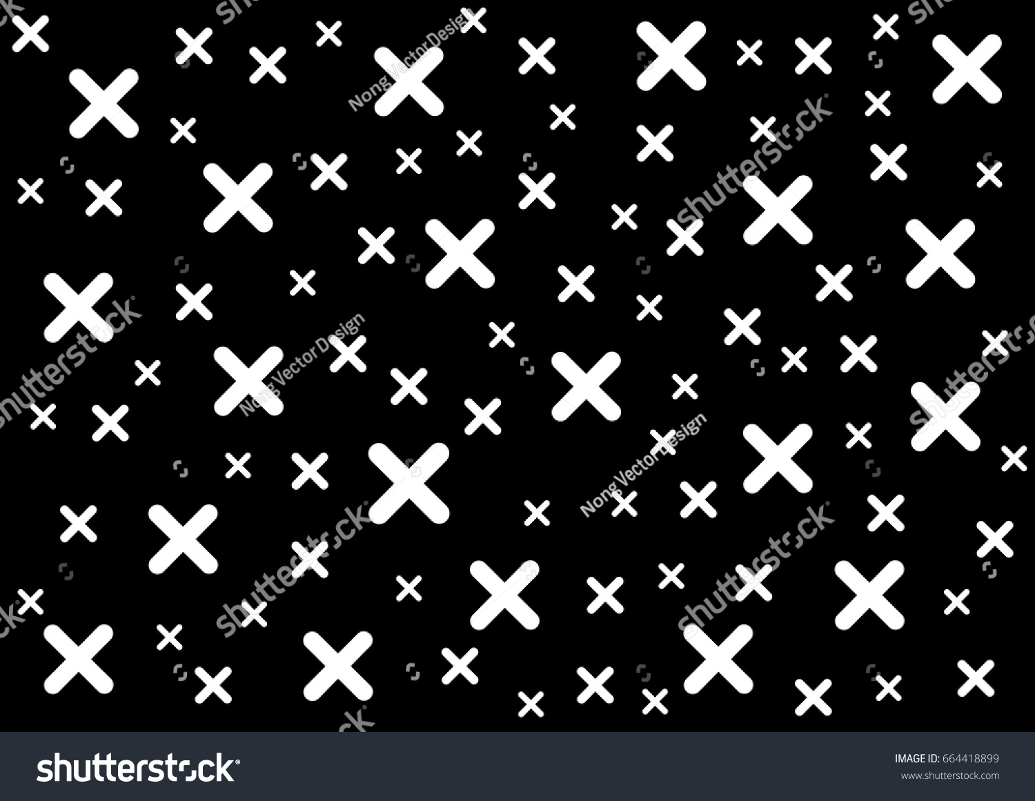 Cross Letter X Pattern Vector Illustration: vector de stock (libre de ...