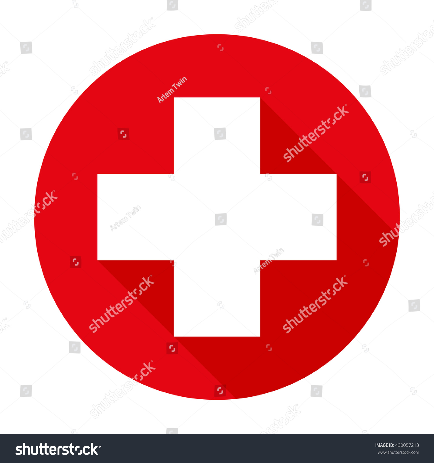 Red Hospital Cross