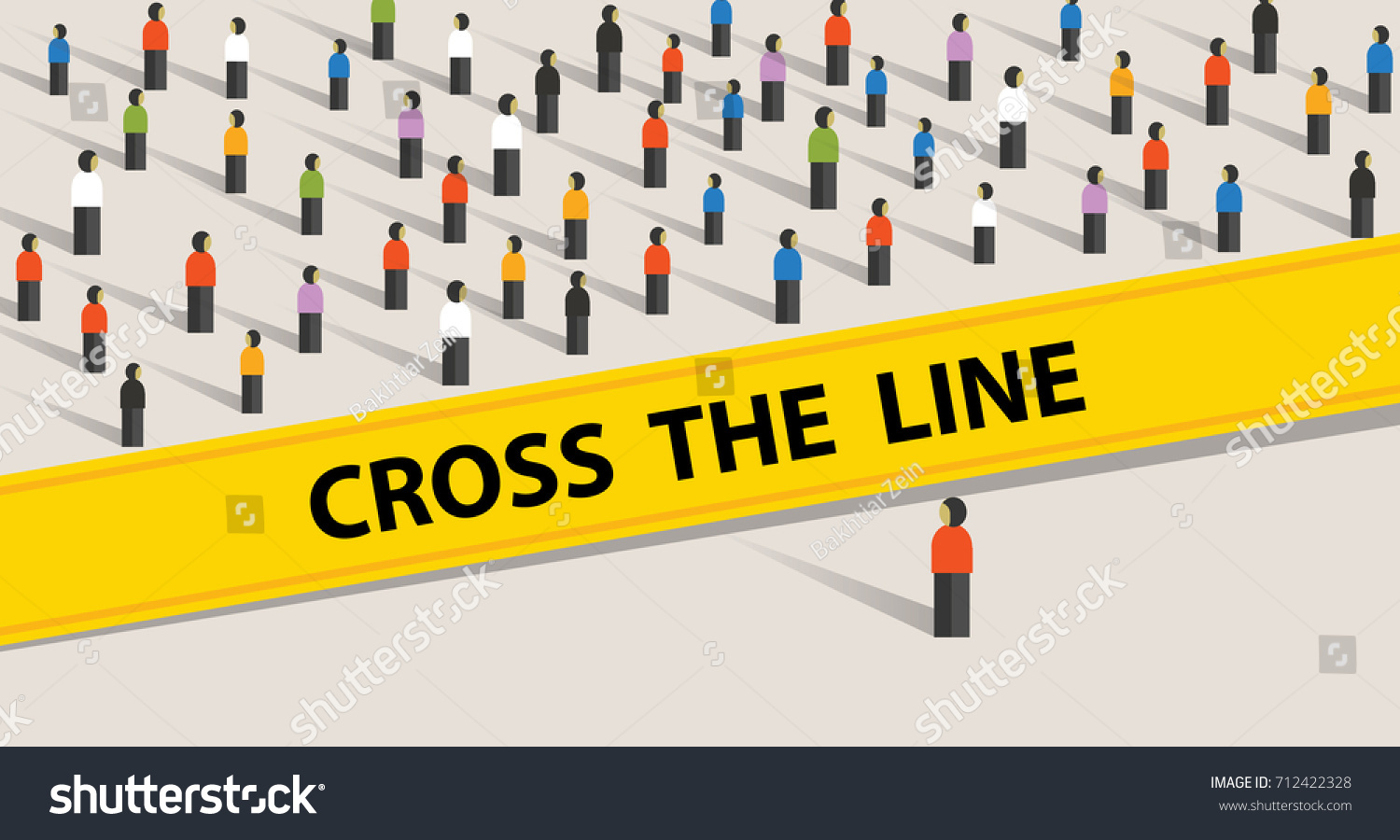 SVG of cross the line limit of social control group of society limit border standing ask to stop never do taboo  svg