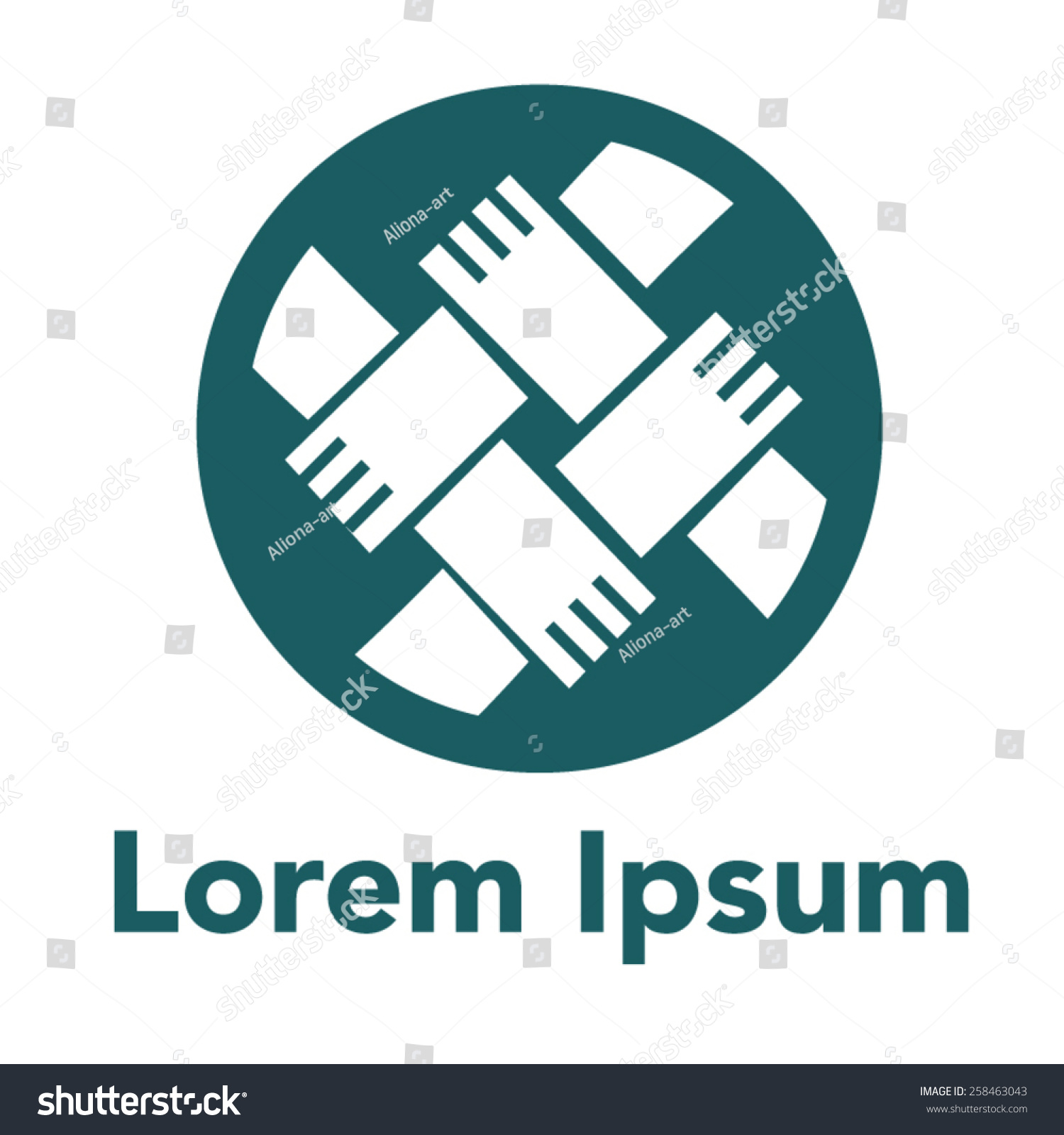 Crossed Hands Teamwork Logo Stock Vector (Royalty Free) 258463043 ...