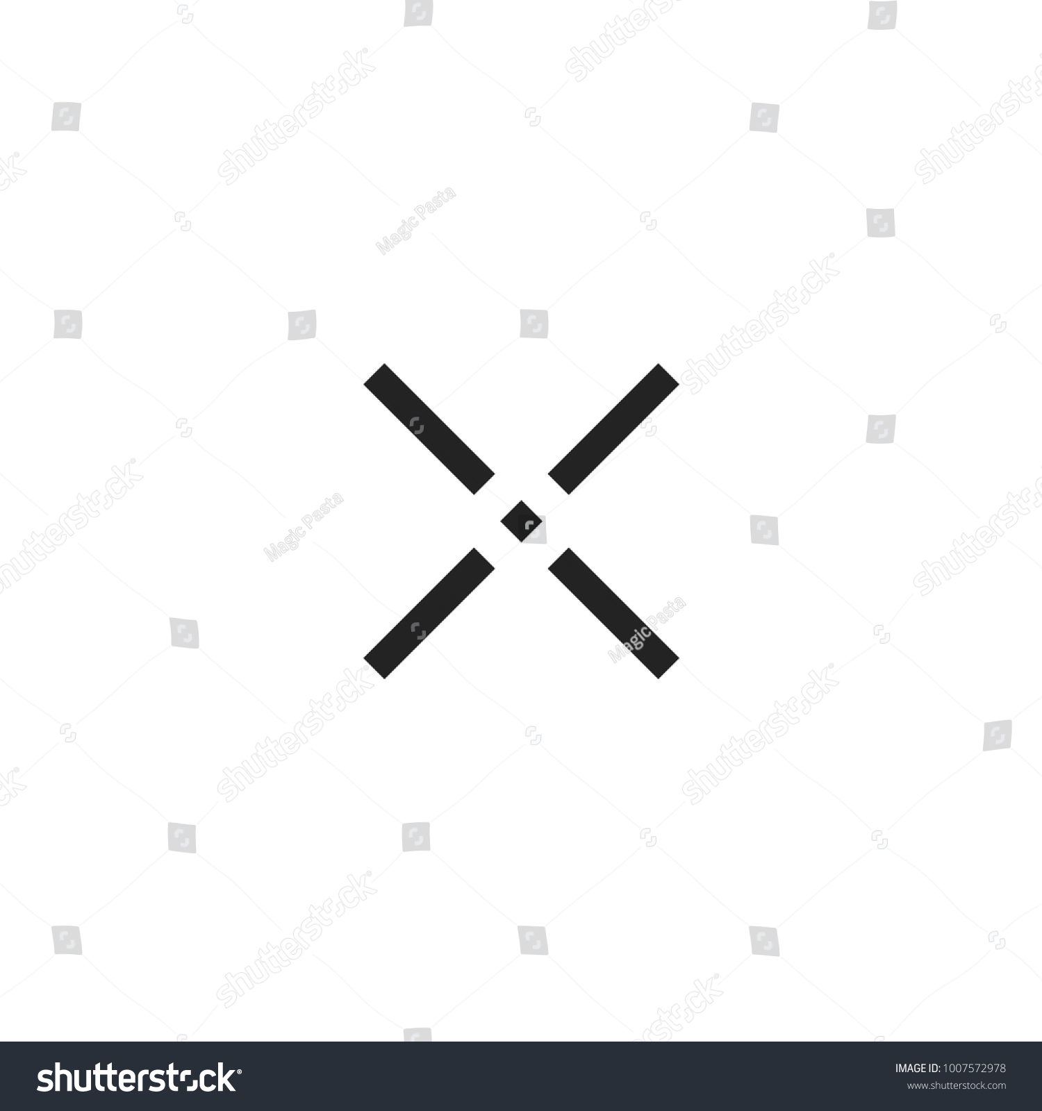 Crosshair Cursor Pointer Icon Vector 库存矢量图（免版税）1007572978 Shutterstock