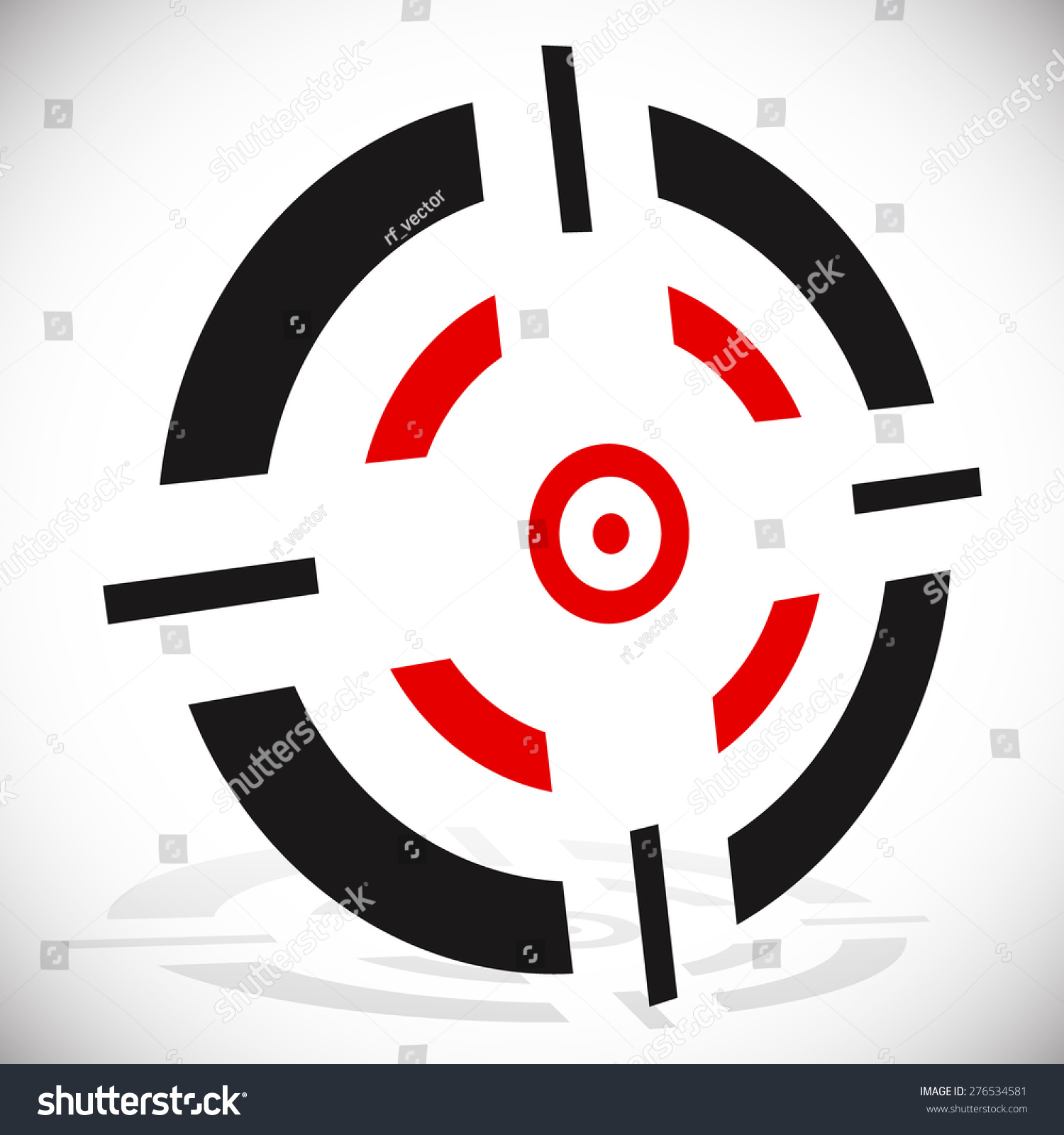 Crosshair Reticle Vector 276534581   Stock Vector Crosshair Reticle Vector 276534581 