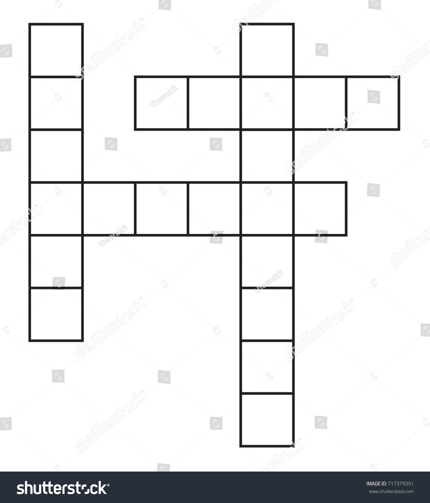 Crossword Flat Icon Crossword On White Stock Vector (Royalty Free ...