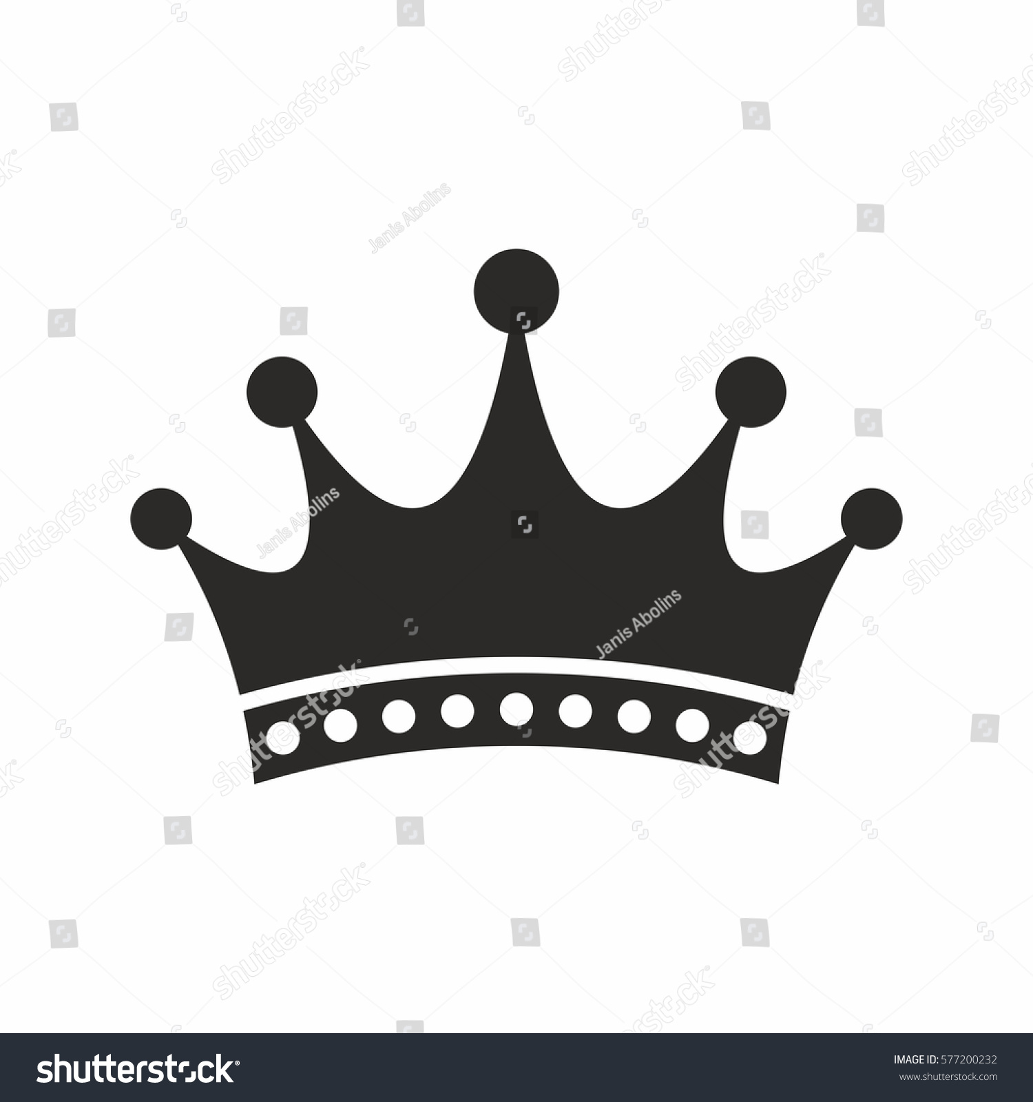 Crown Icon Stock Vector (Royalty Free) 577200232 | Shutterstock