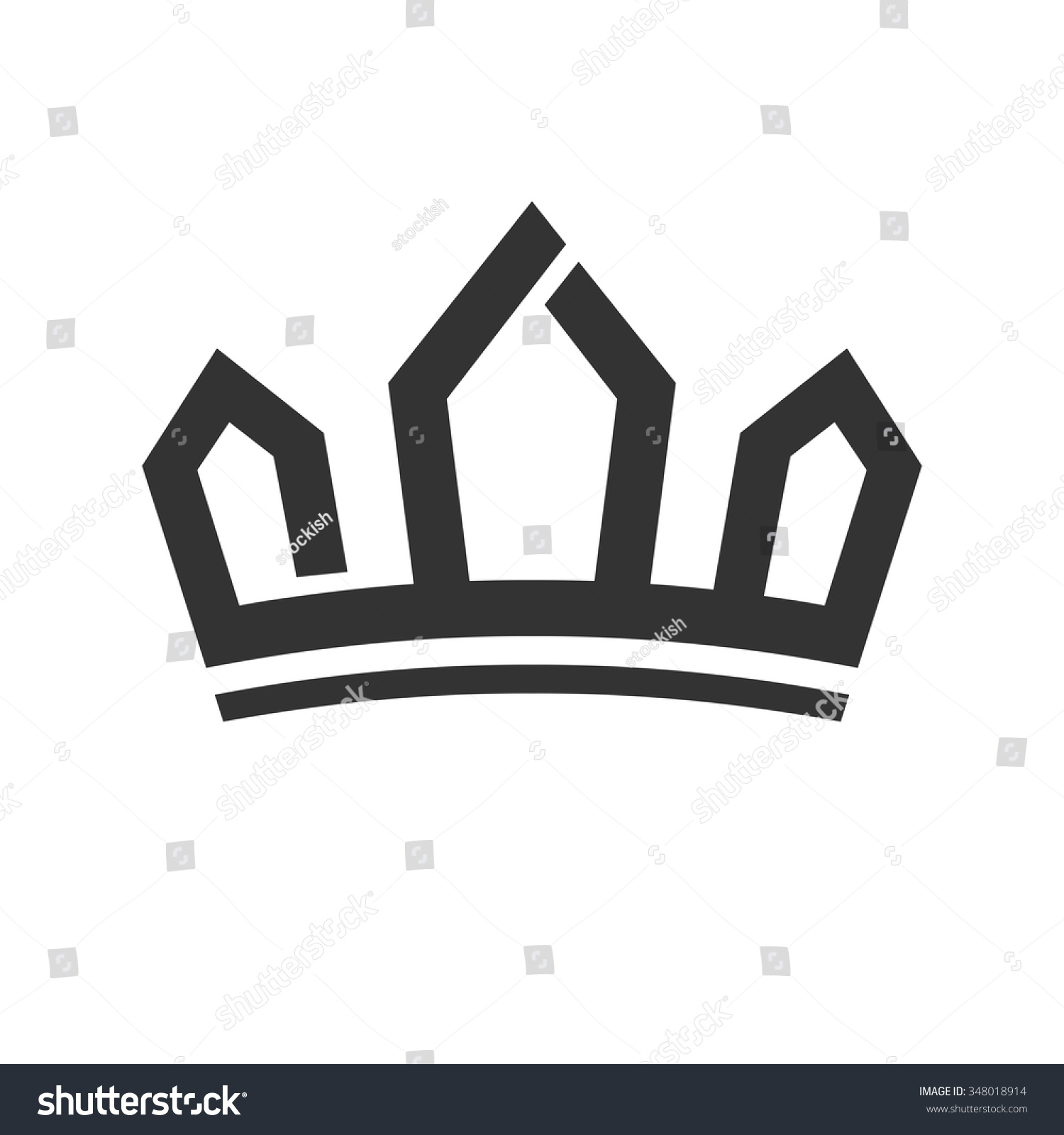 Crown Logo Vector Calligraphy Malik Arabic Stock Vector (Royalty Free ...