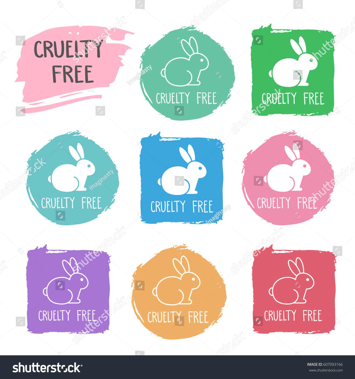 Cruelty Free Icon No Animals Testing Stock Vector 607093166 - Shutterstock