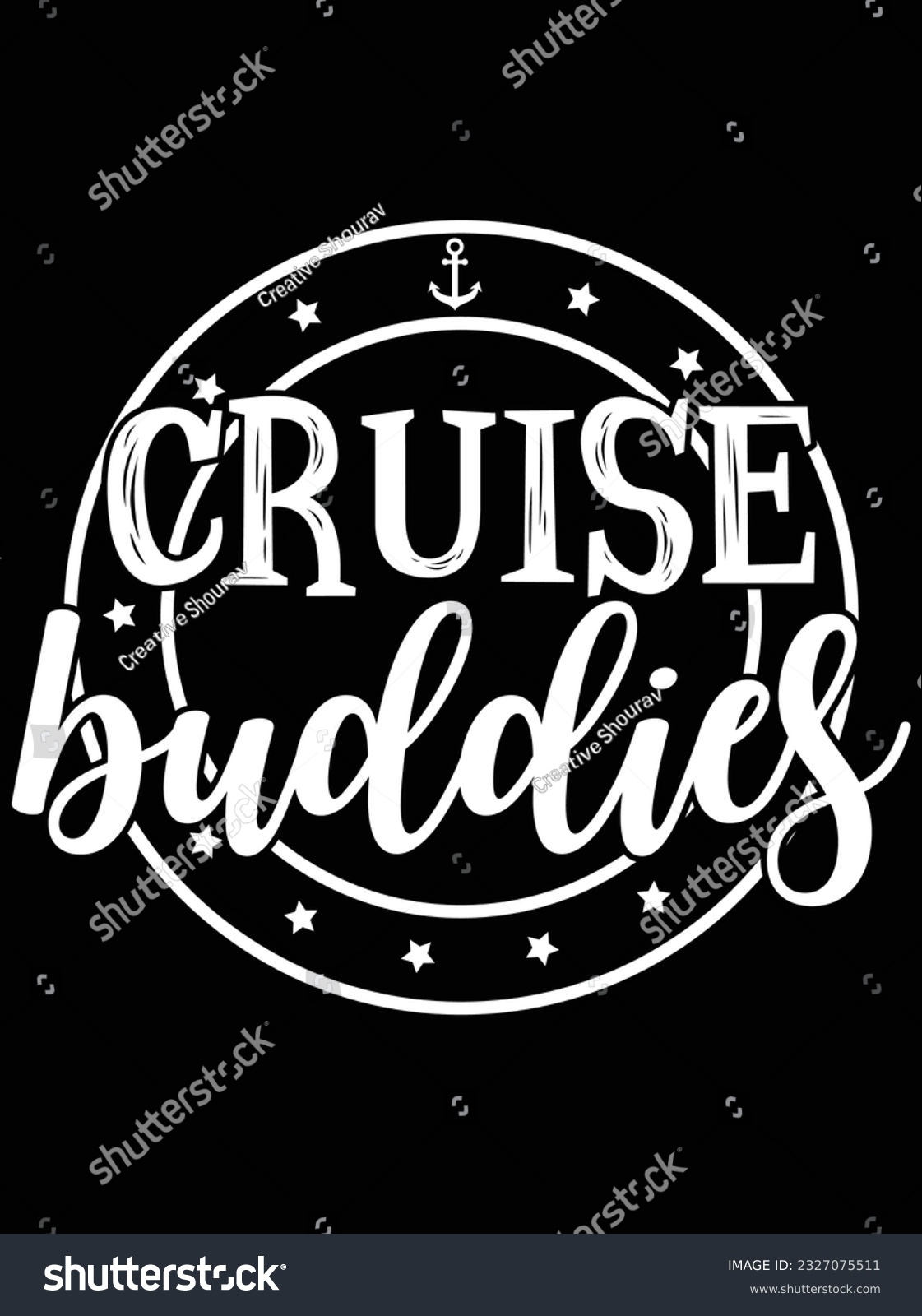 SVG of Cruise buddies vector art design, eps file. design file for t-shirt. SVG, EPS cuttable design file svg