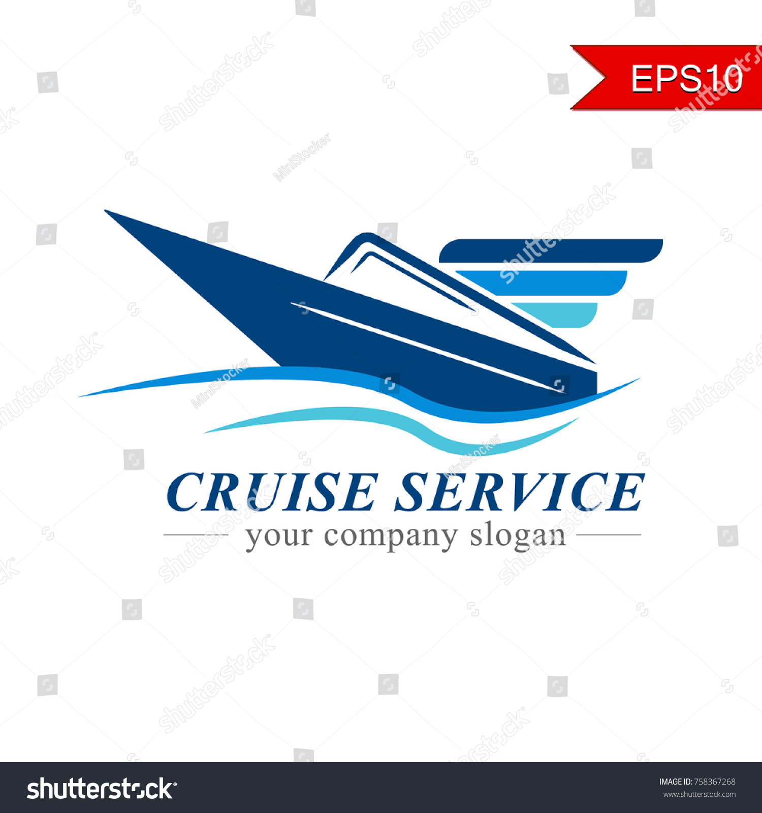 Cruise Ship Logo Vector Naval Express Stock Vector (Royalty Free ...