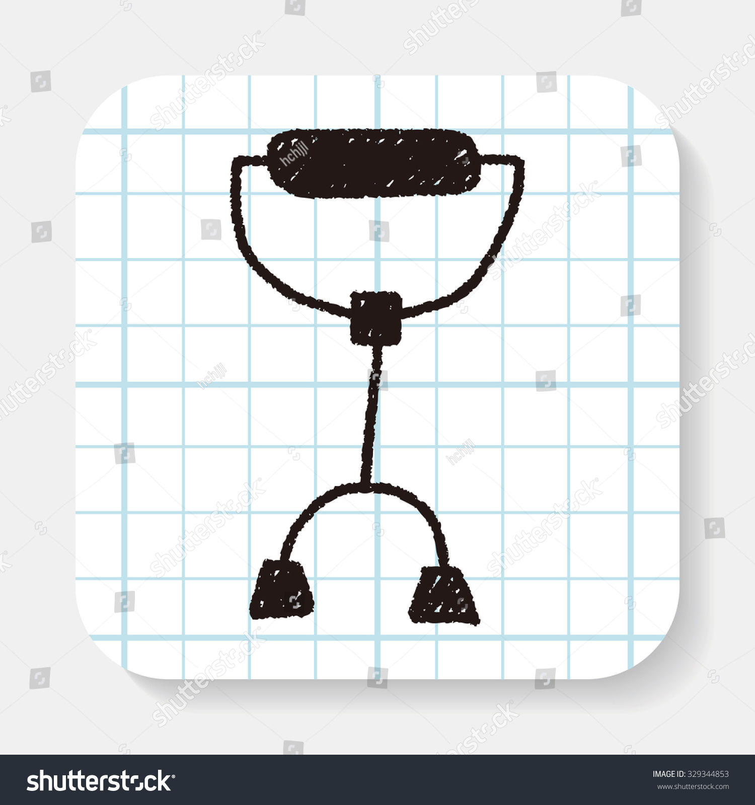 Crutch Doodle Drawing Stock Vector (Royalty Free) 329344853 Shutterstock