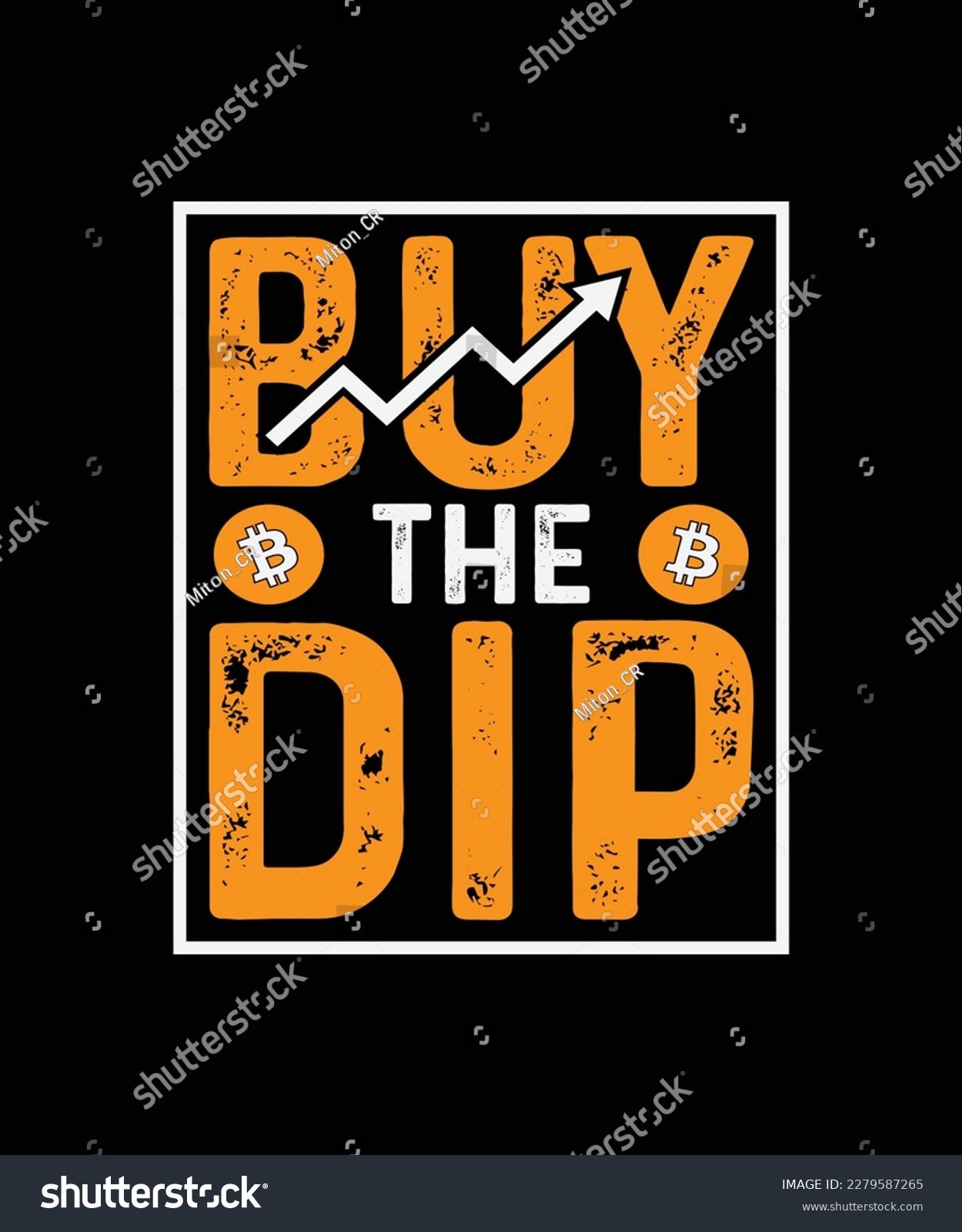 SVG of Crypto T-shirt Design buy the dip  svg