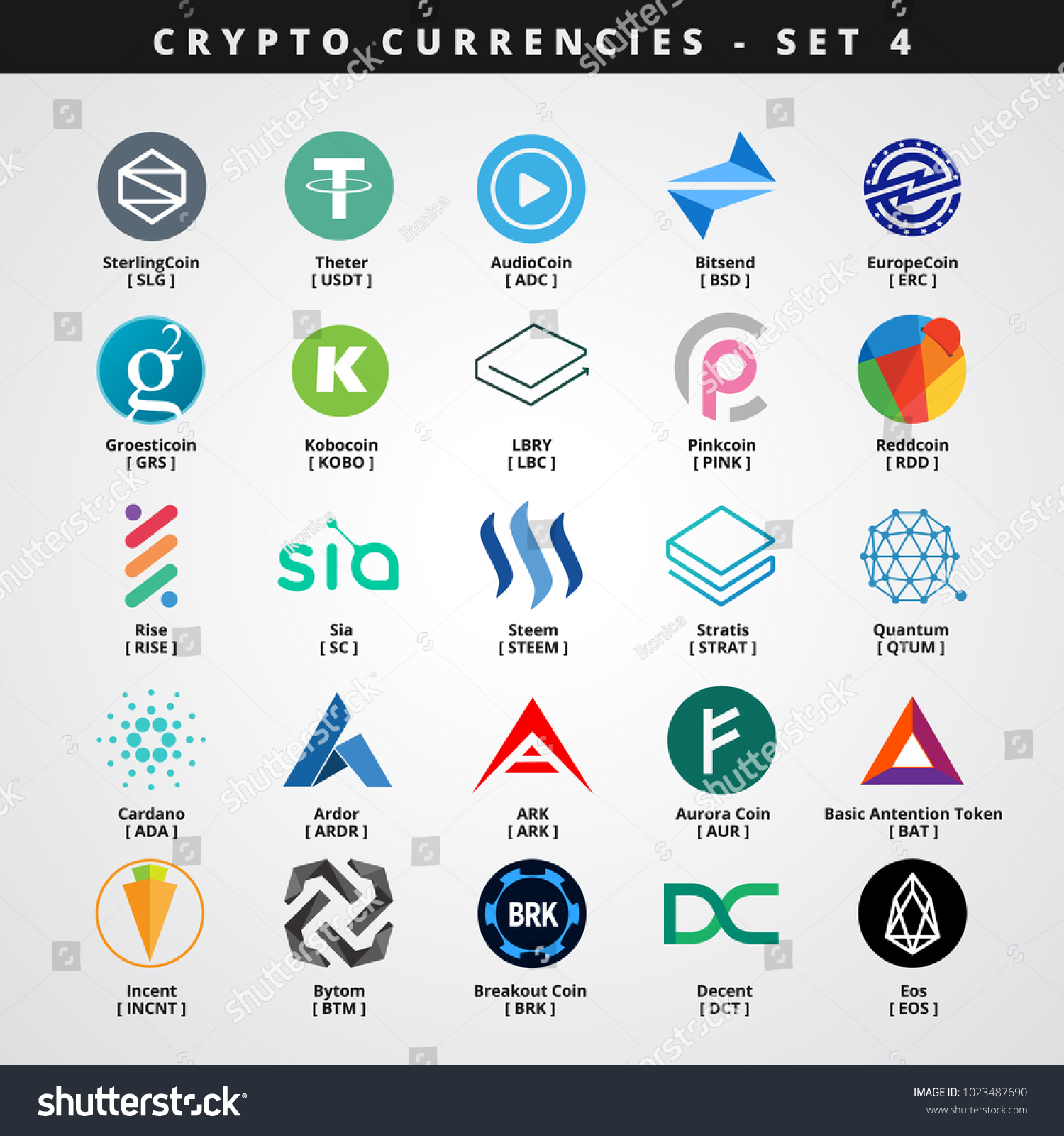 SVG of Cryptocurrencies - SET 4 svg