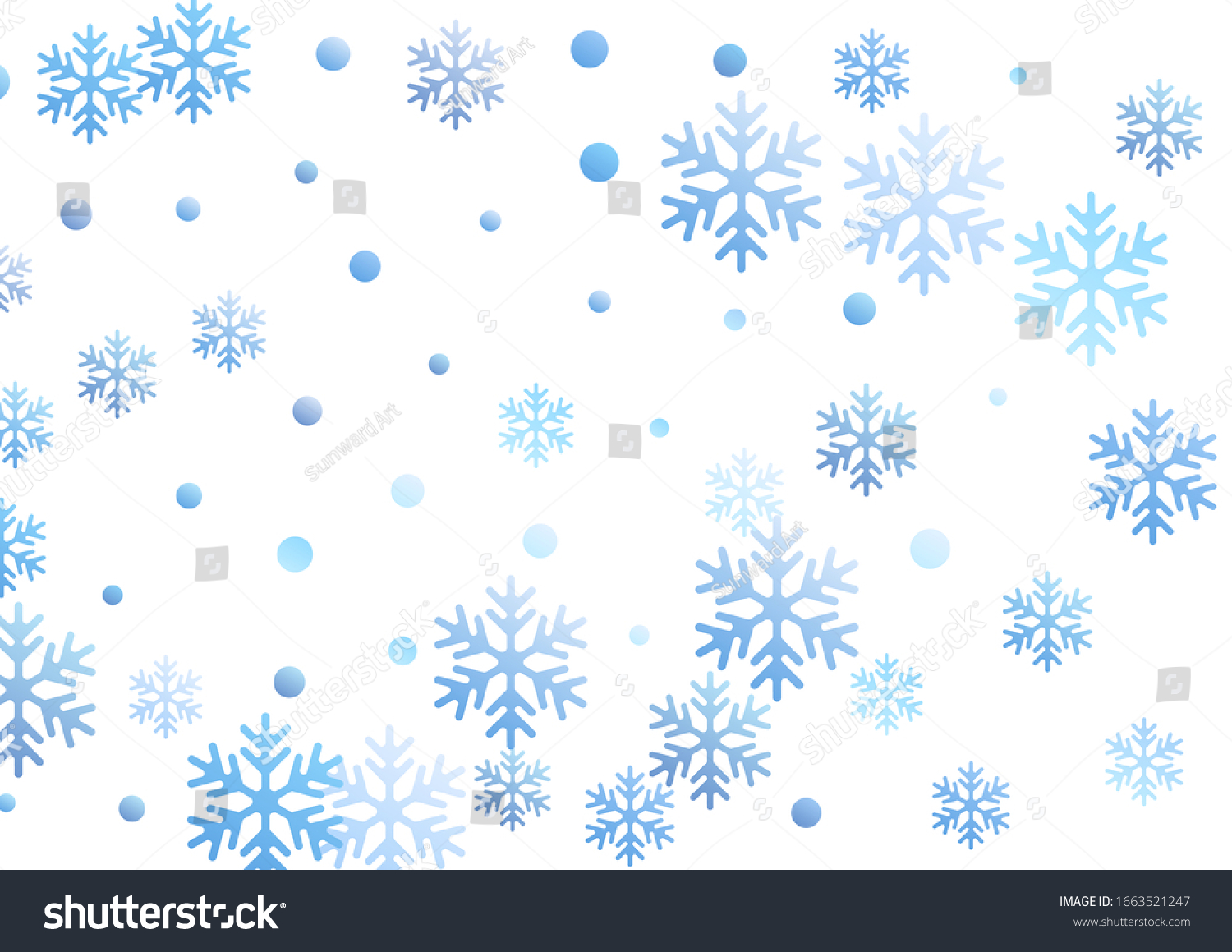 Crystal Snowflake Circle Shapes Vector Illustration Stock Vector ...