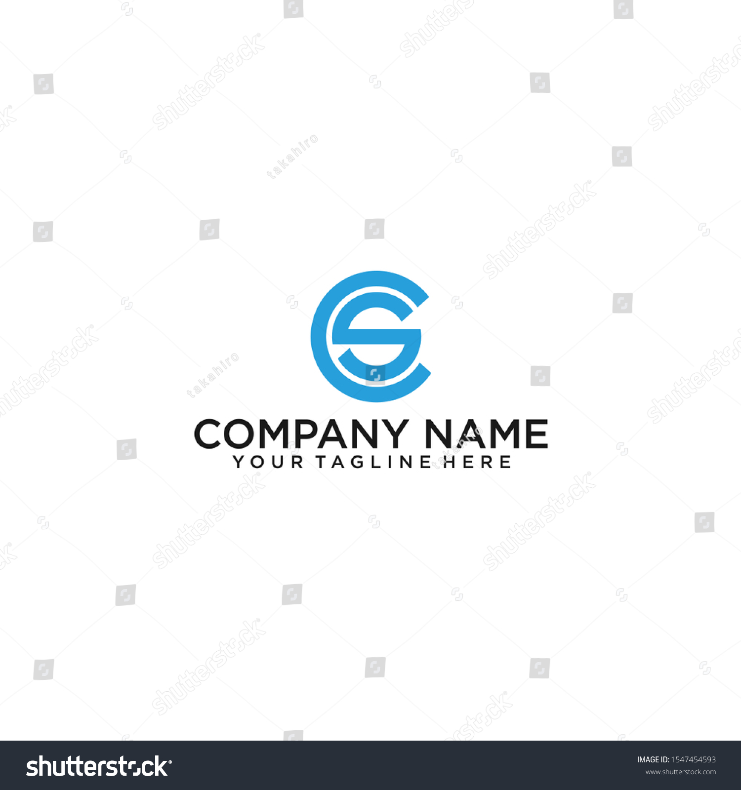 Cs C S Letter Logo Design Stock Vector (Royalty Free) 1547454593 ...