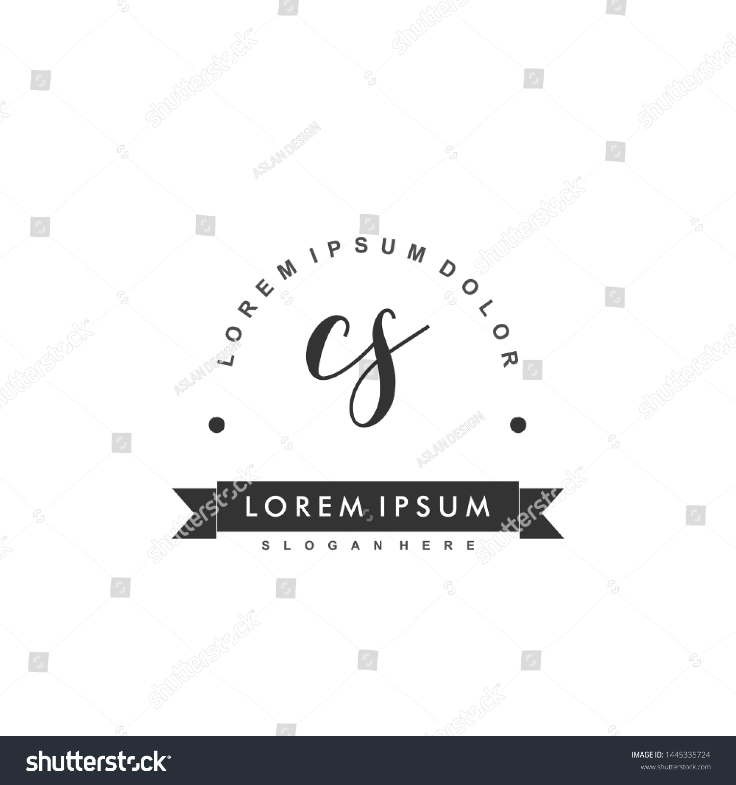 Cs Initial Beauty Monogram Logo Vector Stock Vector (Royalty Free ...