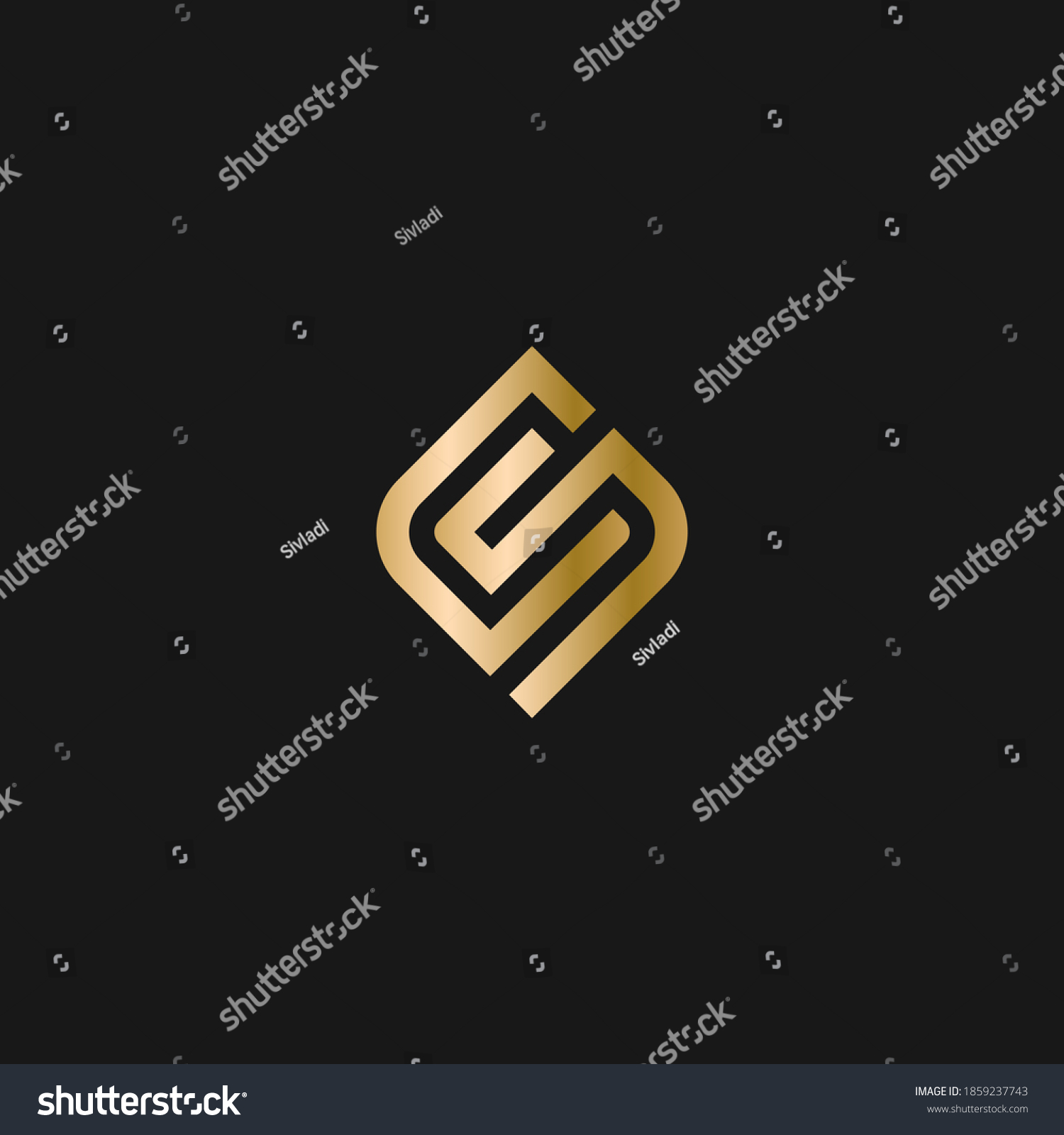 Cs Logo Design Vector Illustration Stock Vector (royalty Free 