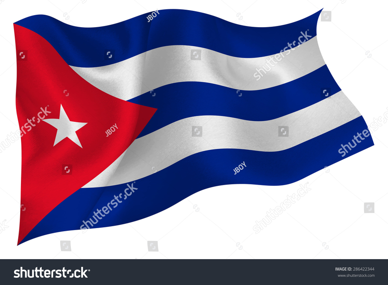 Cuba Flag Flag Stock Vector Illustration 286422344 : Shutterstock