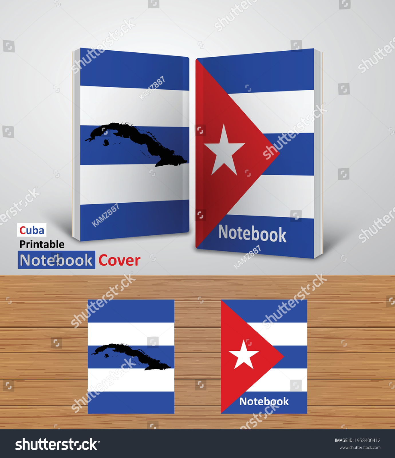 Download Vektor Stok Cuba Notebook Design Mockup 3d Book Tanpa Royalti 1958400412