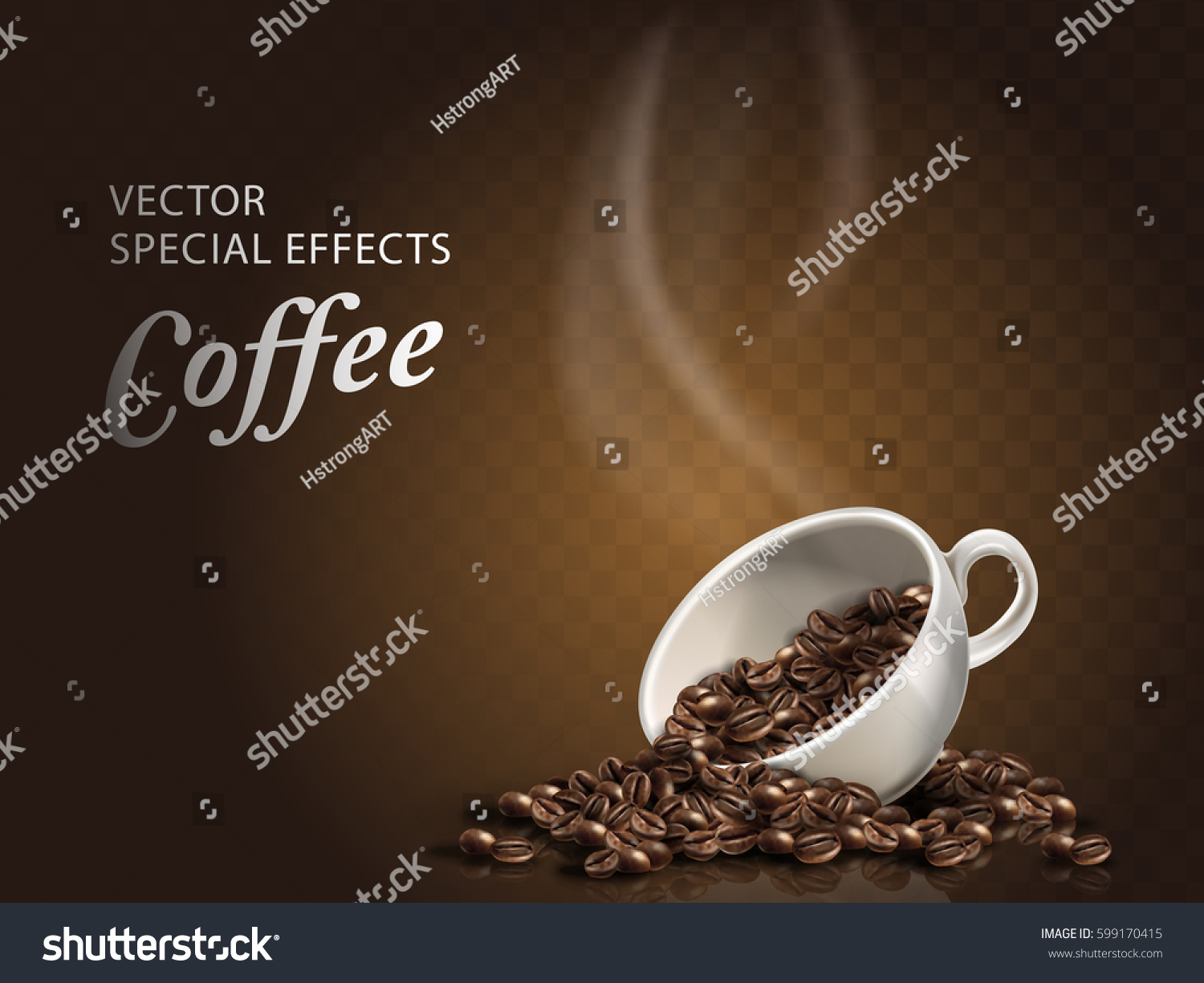 Cup Of Coffee Beans Transparent Background 3d Illustration Cup Of Coffee Beans Transparent Background 3d Illustration