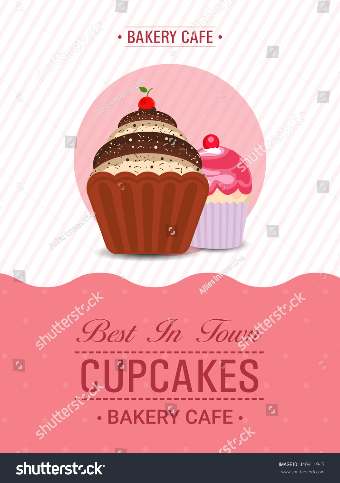 Cupcakes Template Cupcake Bakery Brochure Cupcake Stock Vector For Cupcake Flyer Templates Free