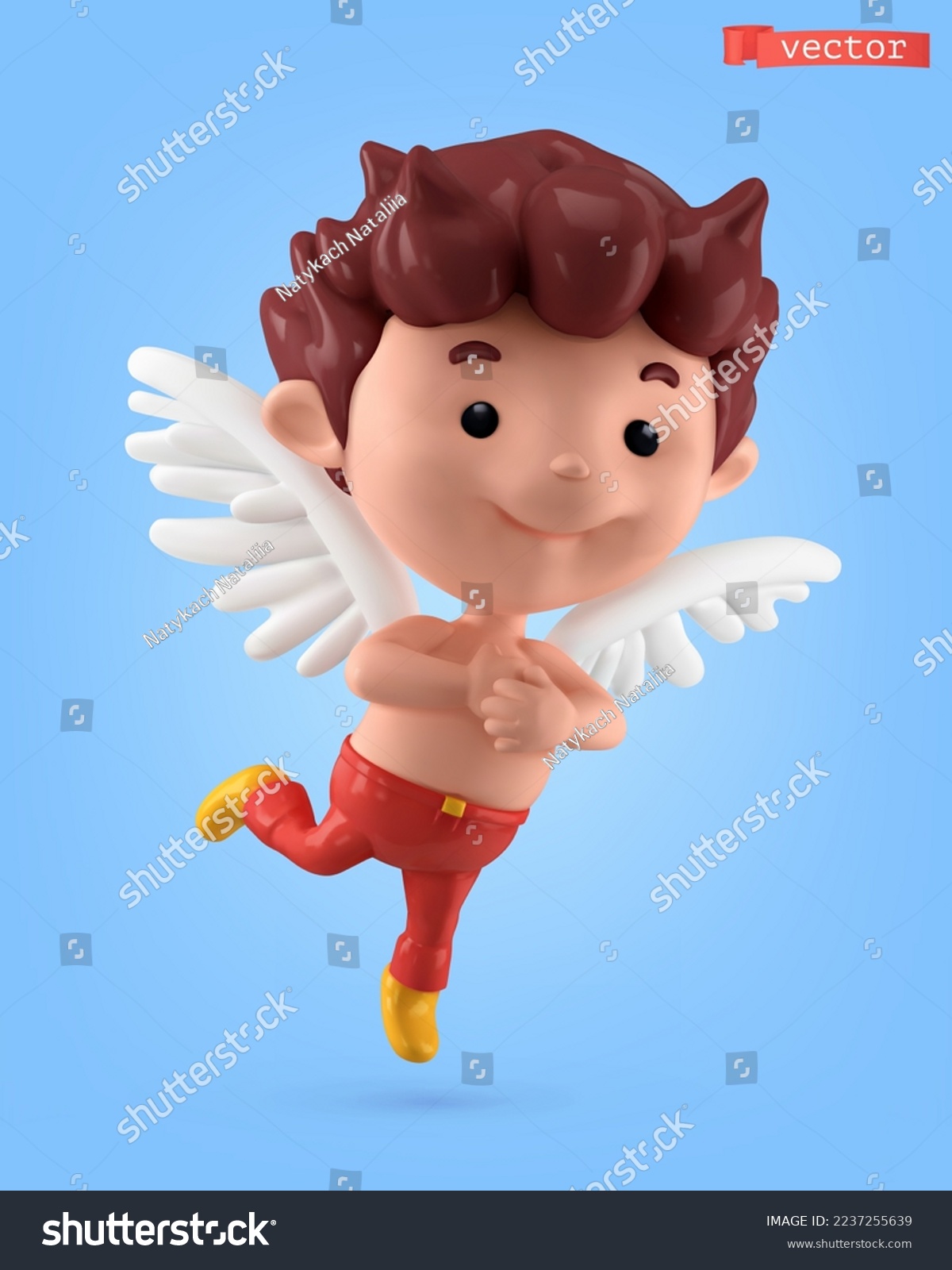 SVG of Cupid. 3d vector cartoon character svg