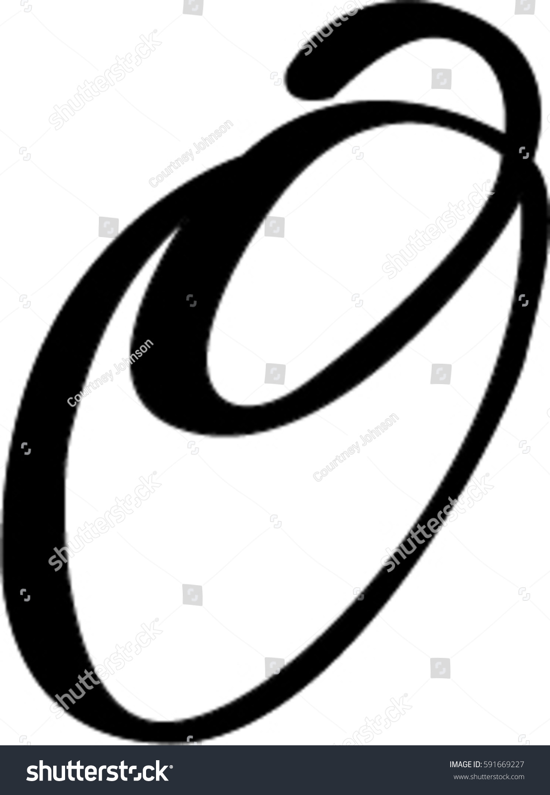 Worksheet Cursive O cursive o stock vector 591669227 shutterstock o