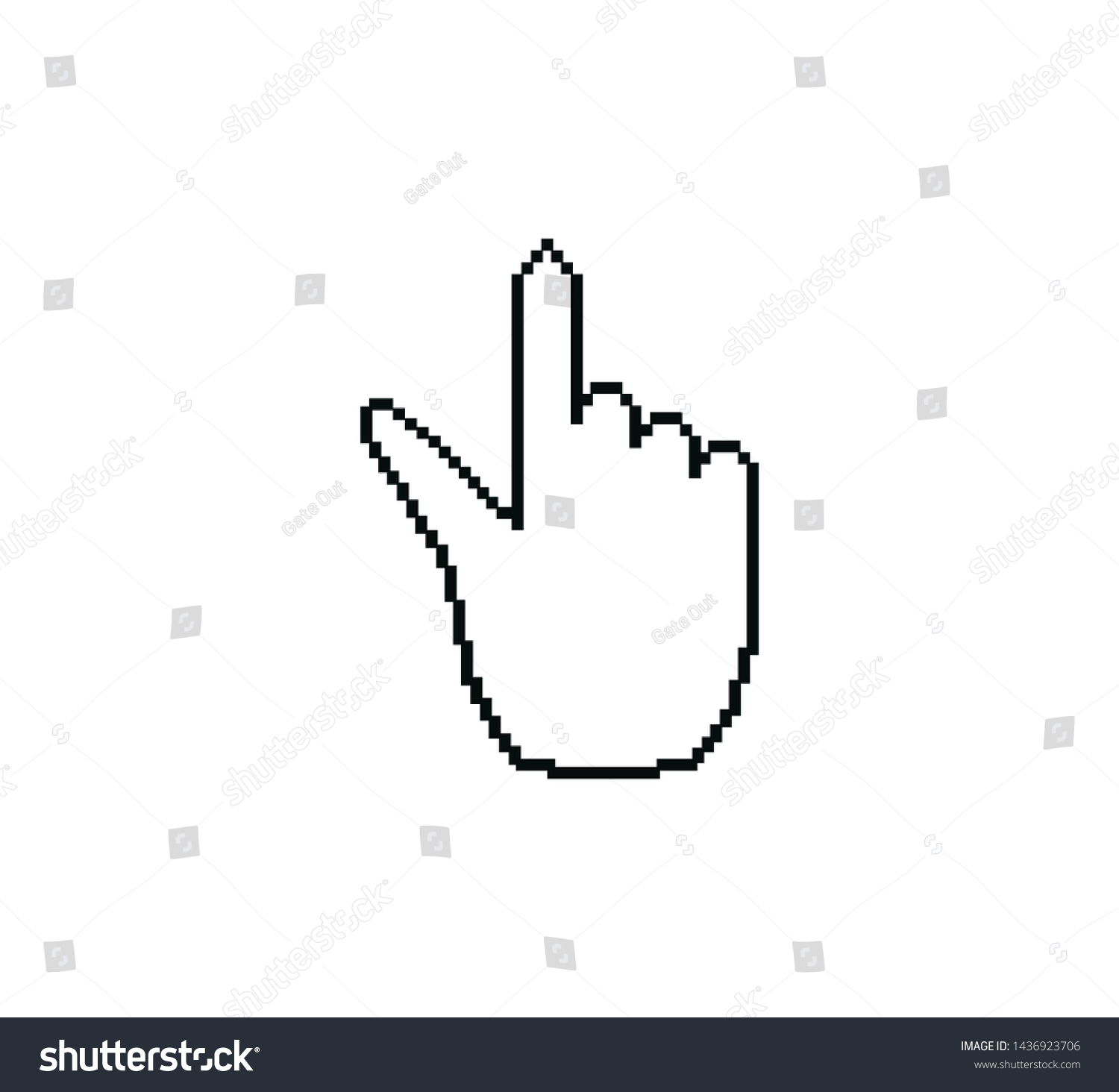 Cursor Icon Vector Logo Template Illustration Stock Vector (Royalty ...