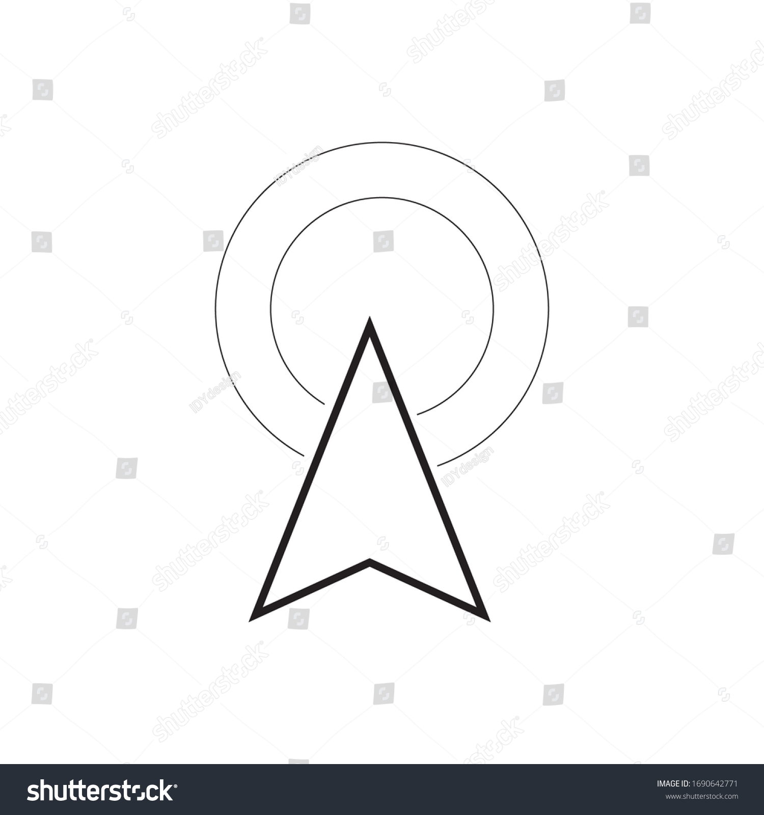 Cursor Logo Stock Vektor Template Stock Vector (Royalty Free