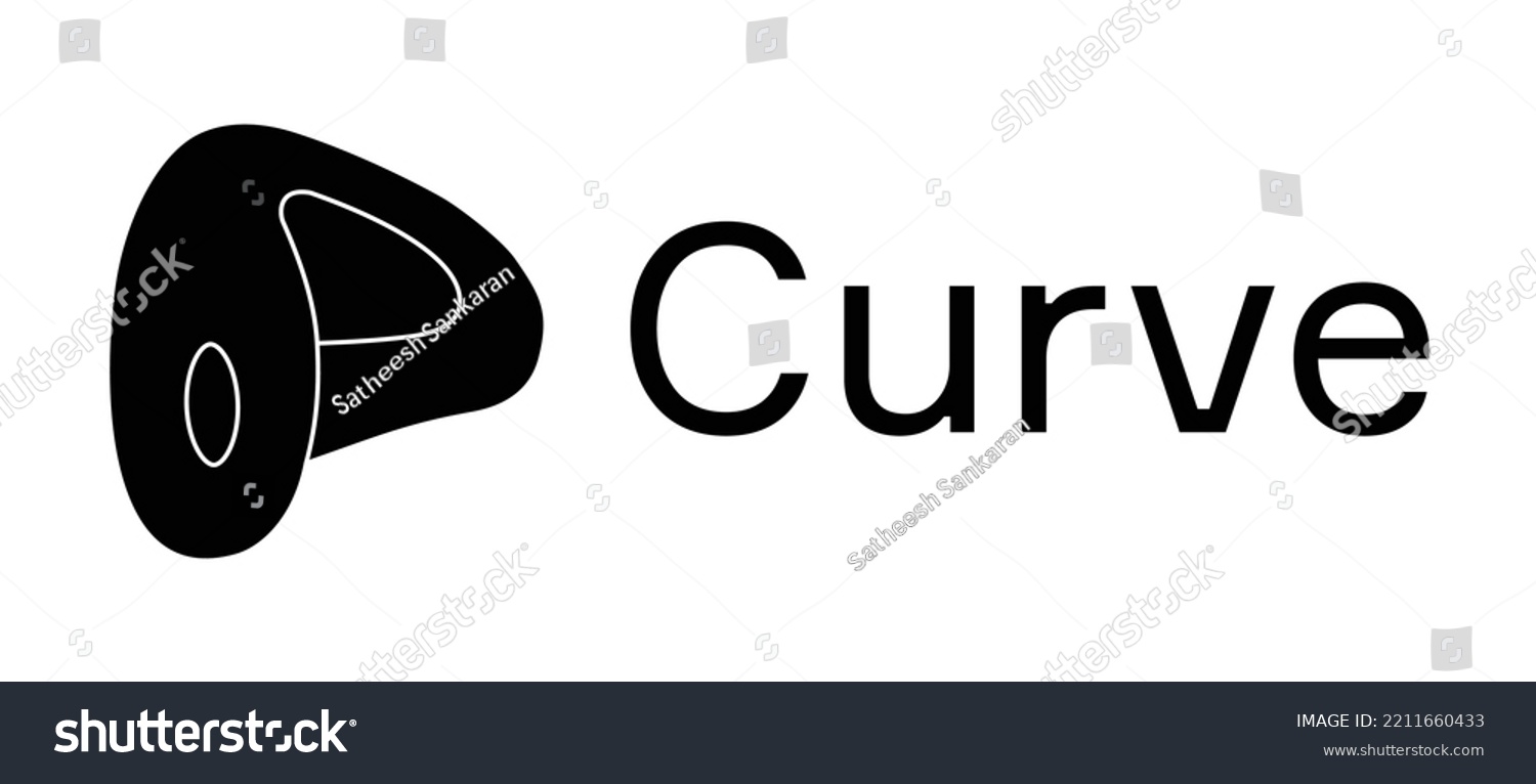 SVG of Curve DAO Token CRV cryptocurrency logo and symbol vector graphics illustrations template svg