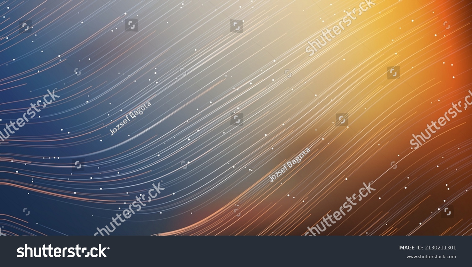 SVG of Curving,Flowing Energy Lines Pattern in Glowing Sunlit Space and Starry Sky Around - Modern Style Futuristic Technology or Astrology Concept Background, Generative Art, Creative Template,Vector Design svg