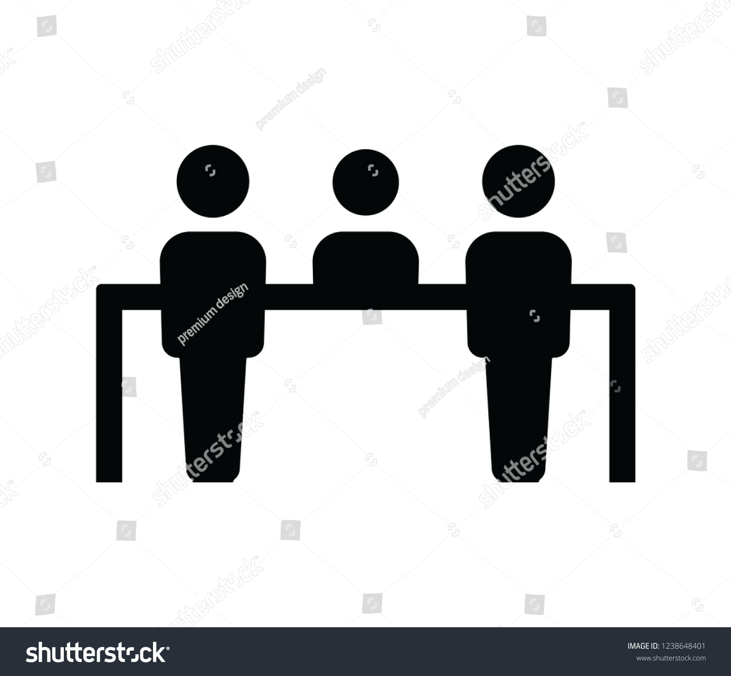 Customer Service Desk Icon Vector Stock Vector Royalty Free