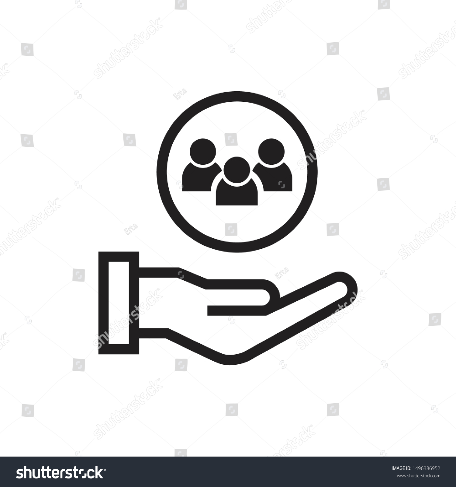 SVG of customer service icon vector illustration. flat design svg