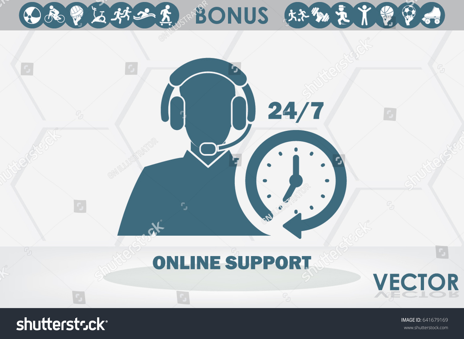 Customer Support Help Desk Icon Vector Stock Vector Royalty Free
