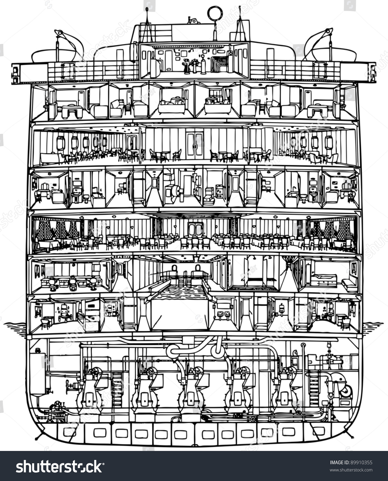 121 Ship Engine Room Stock Vectors, Images & Vector Art 