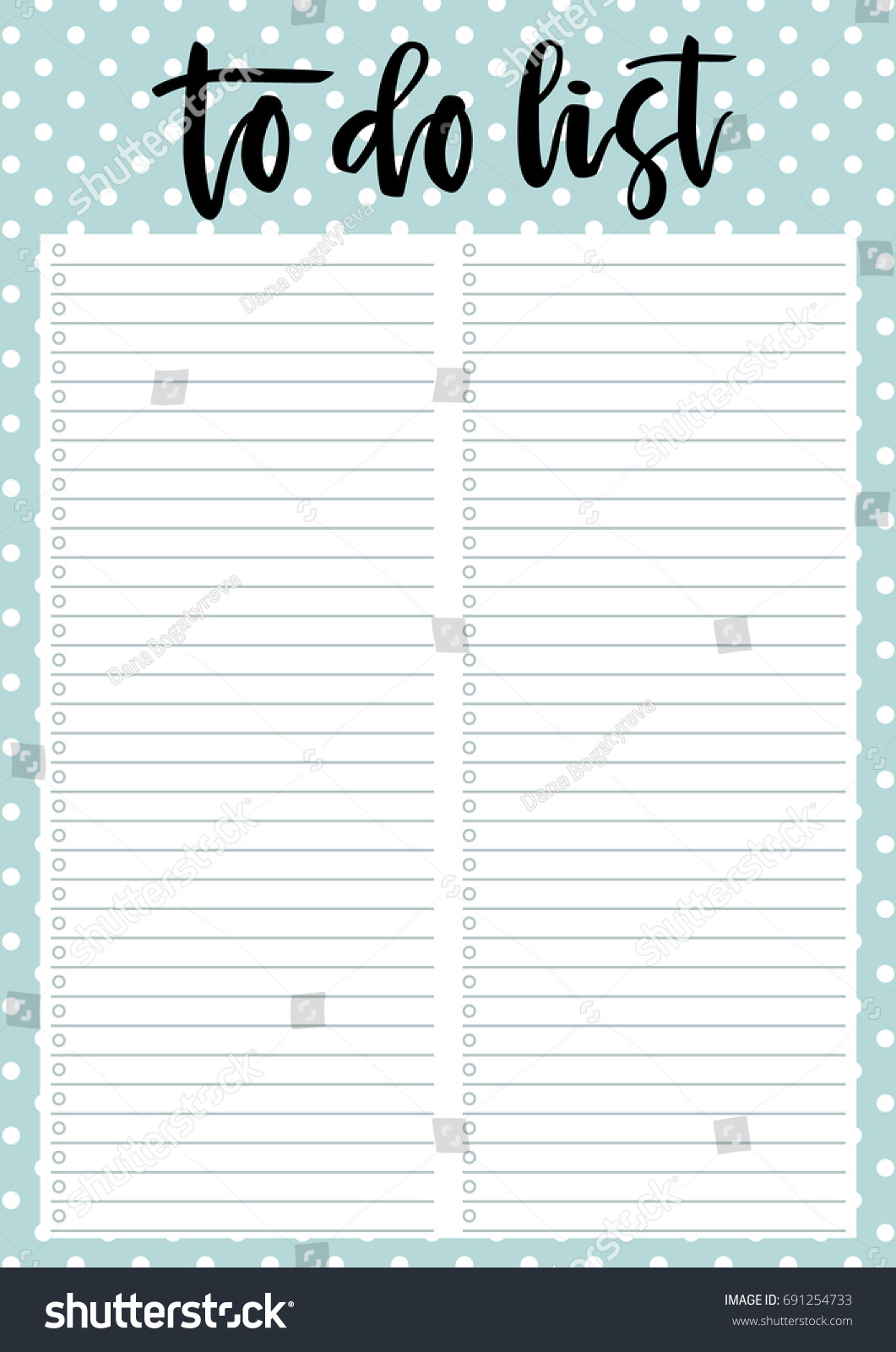 Free Cute Printable To Do List Template