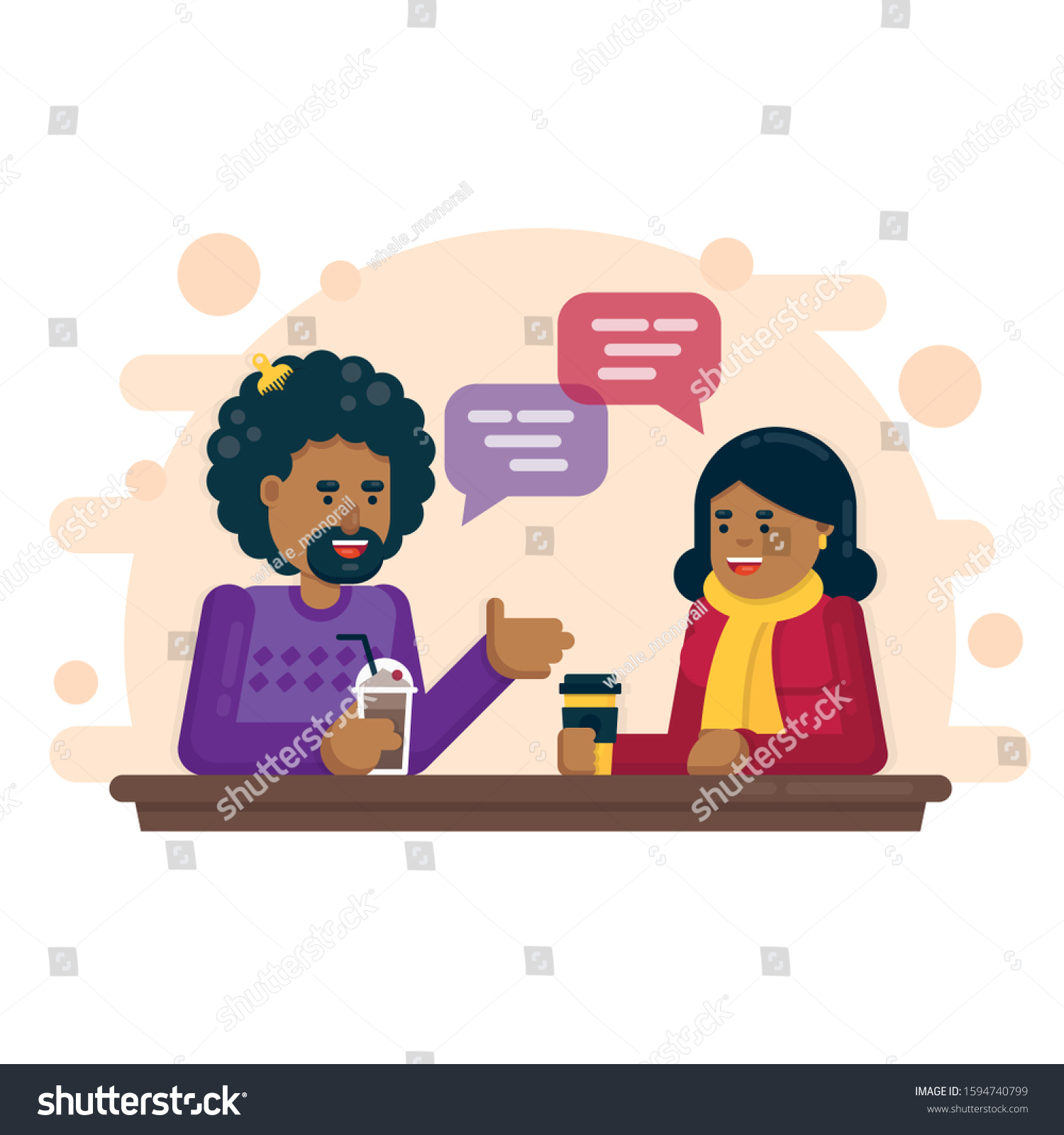 Date chat cafe and Chat
