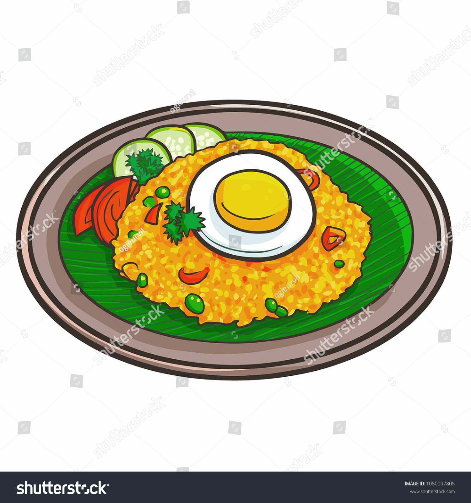 Gambar Makanan Nasi Kartun