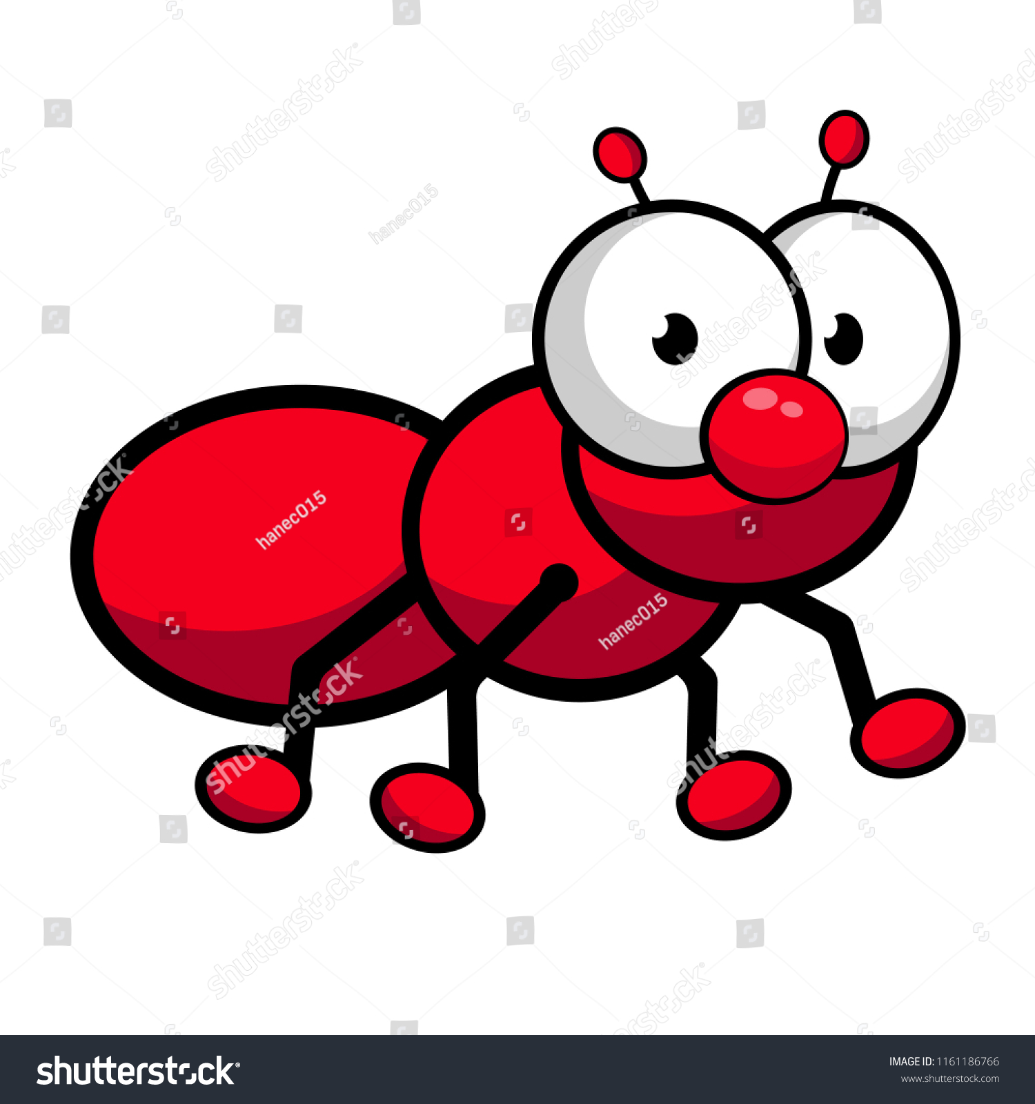 Cute Ant Cartoon Vector Illustration Stock Vector (Royalty Free ...