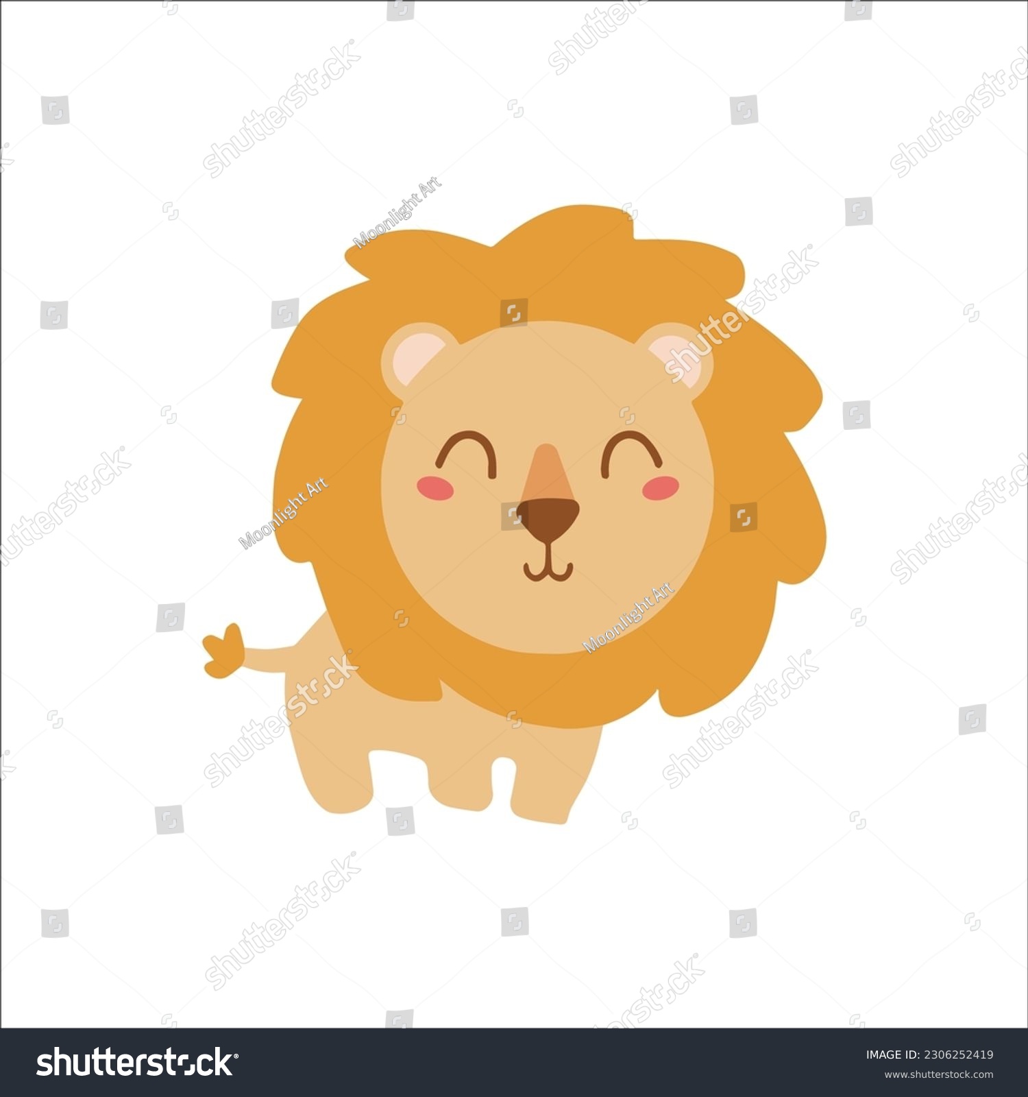 SVG of Cute baby Lion SVG cut file for Cricut, Baby Shower Boy Shirt, Cricut cut files, layered files, Lion clipart, Jungle Animal Cricut svg