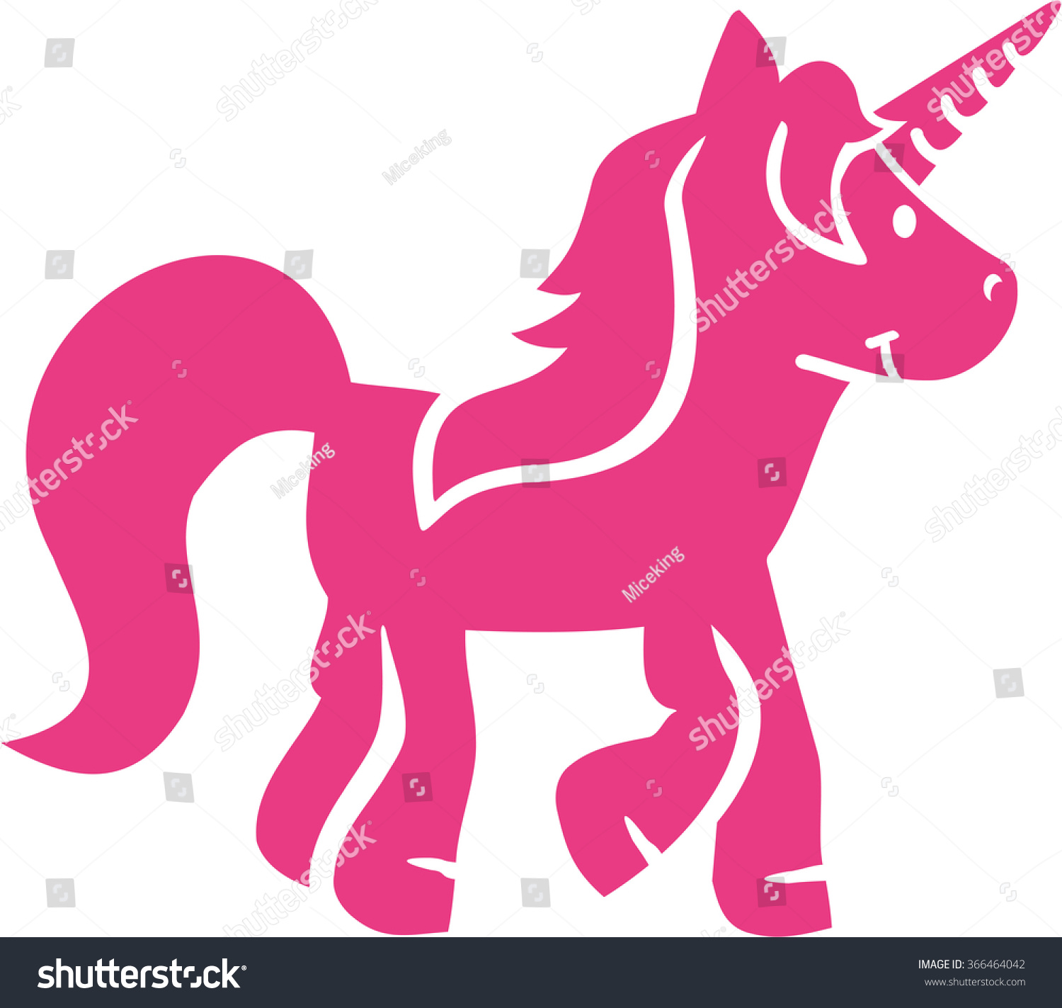 Download Cute Baby Unicorn Stock Vector 366464042 - Shutterstock