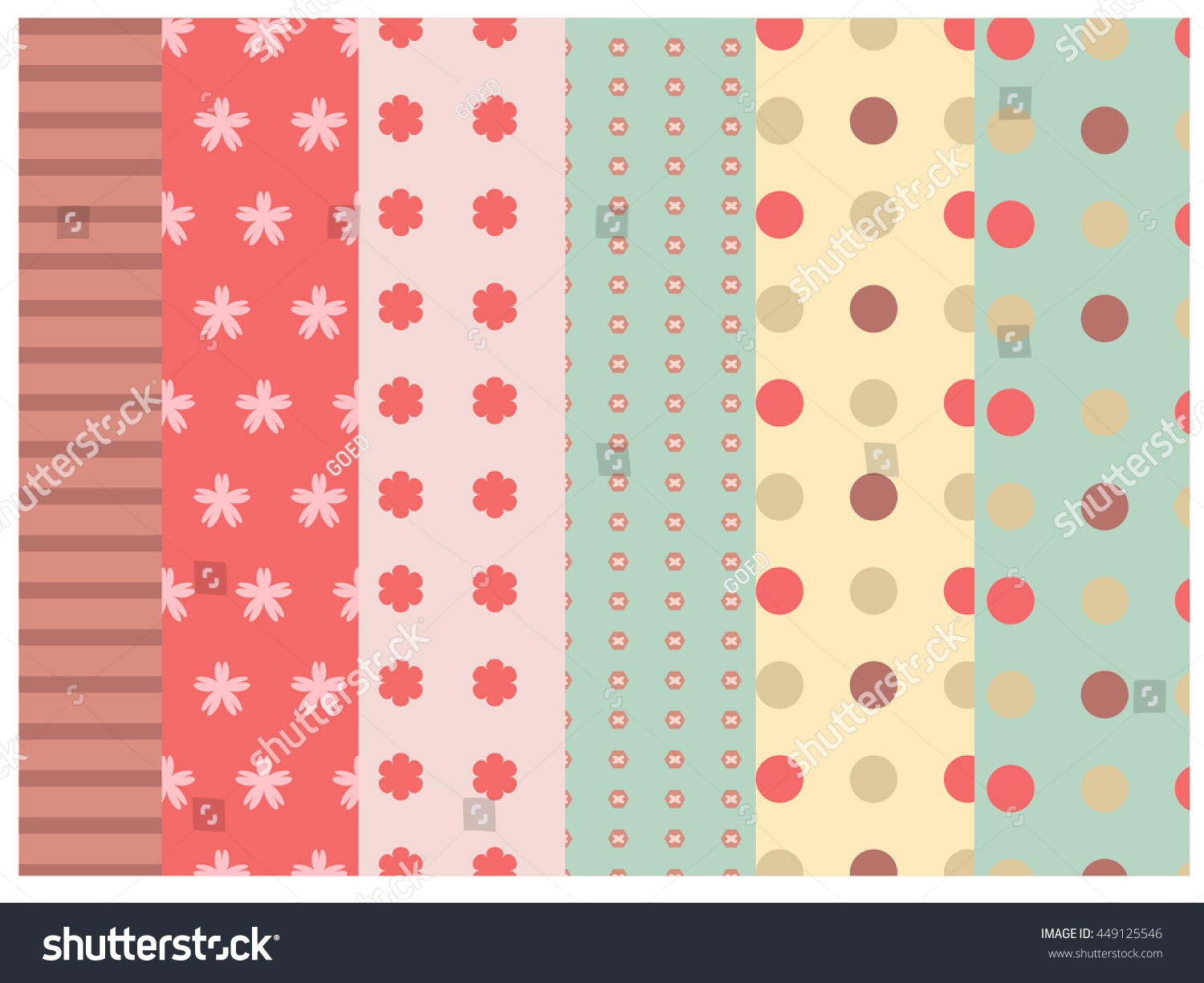 Cute Background Vintage Stock Vector (Royalty
