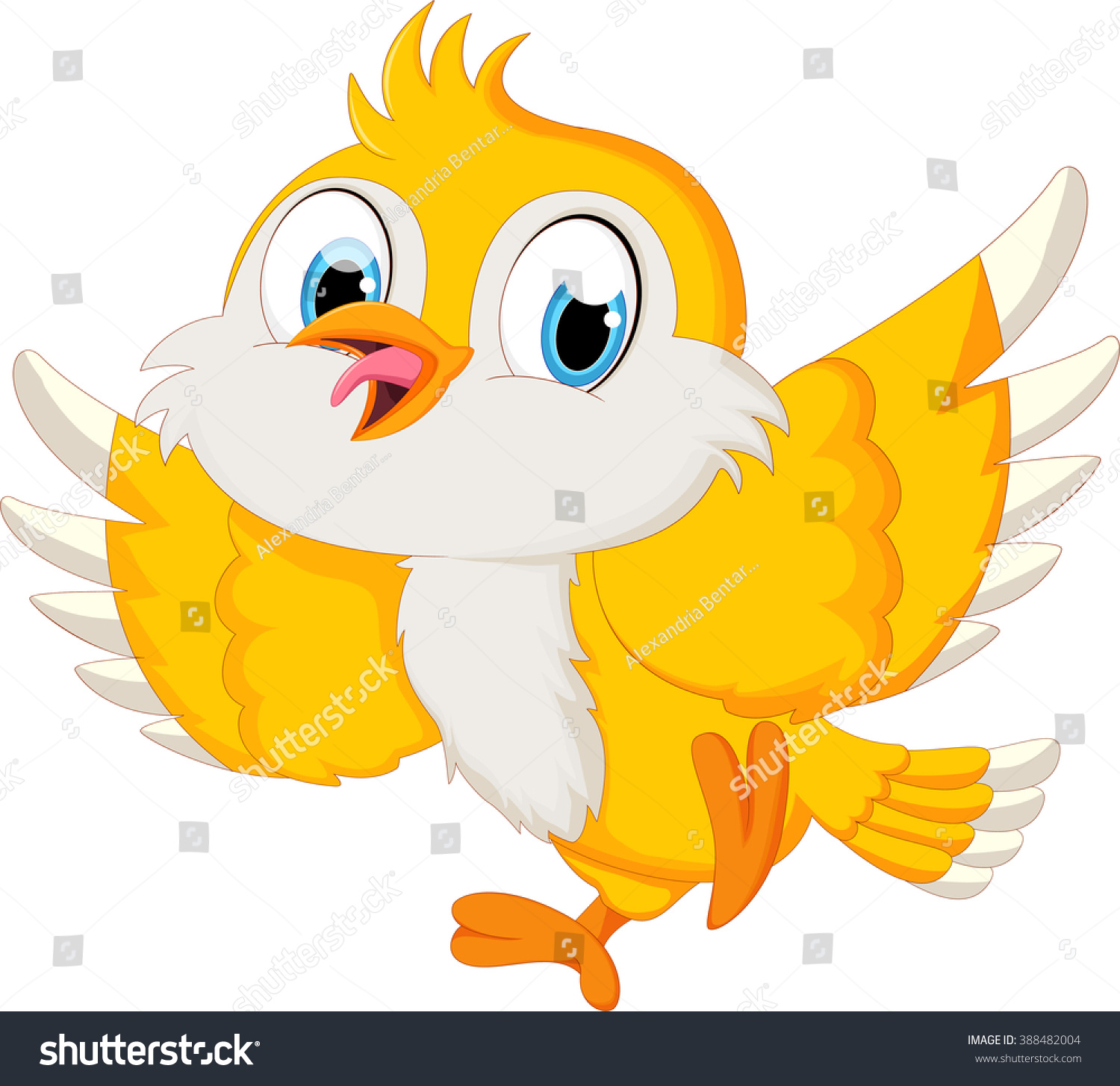 Cute Bird Cartoon Stock Vector 388482004 - Shutterstock