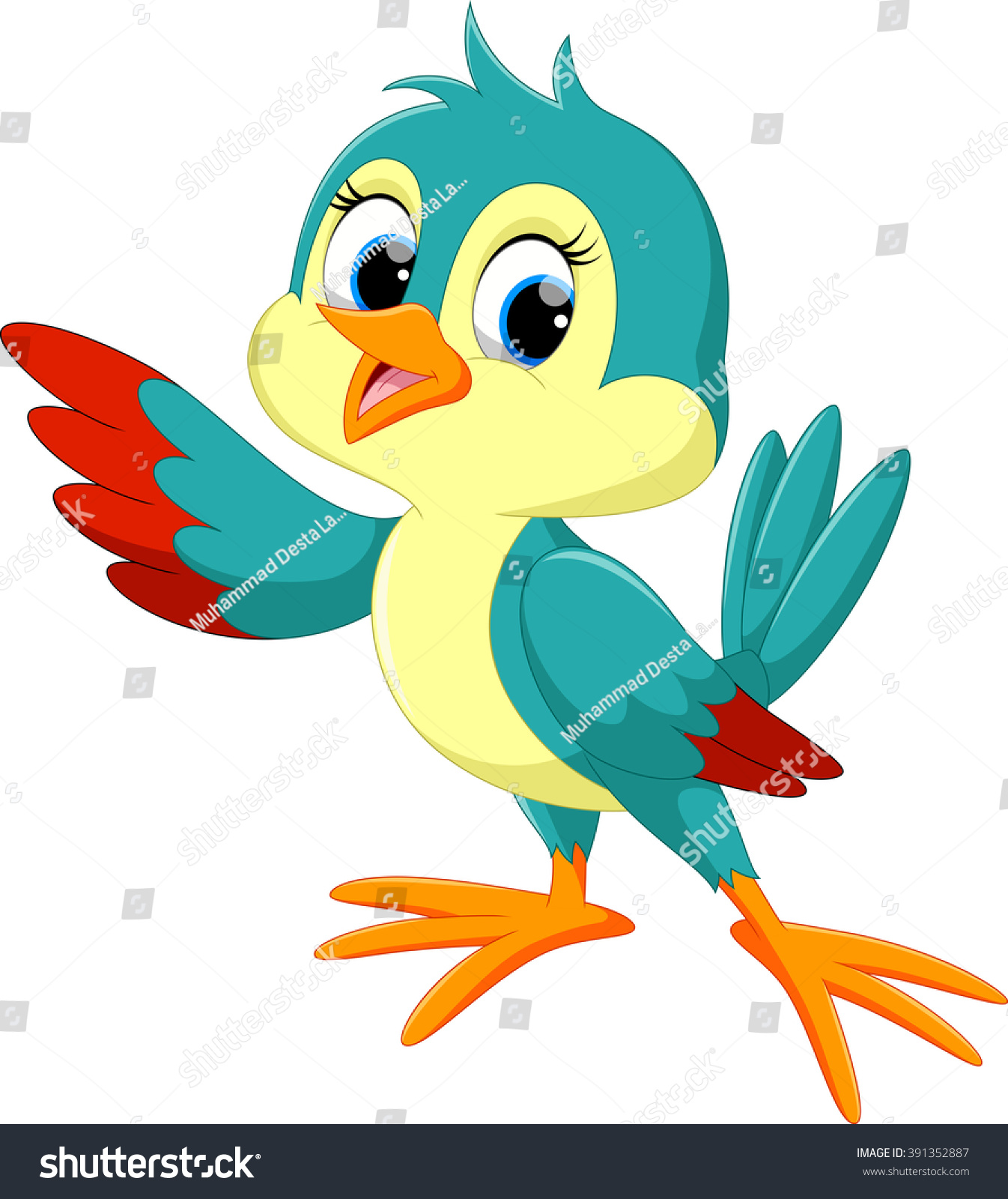 Cute Bird Cartoon Stock Vector (Royalty Free) 391352887 | Shutterstock