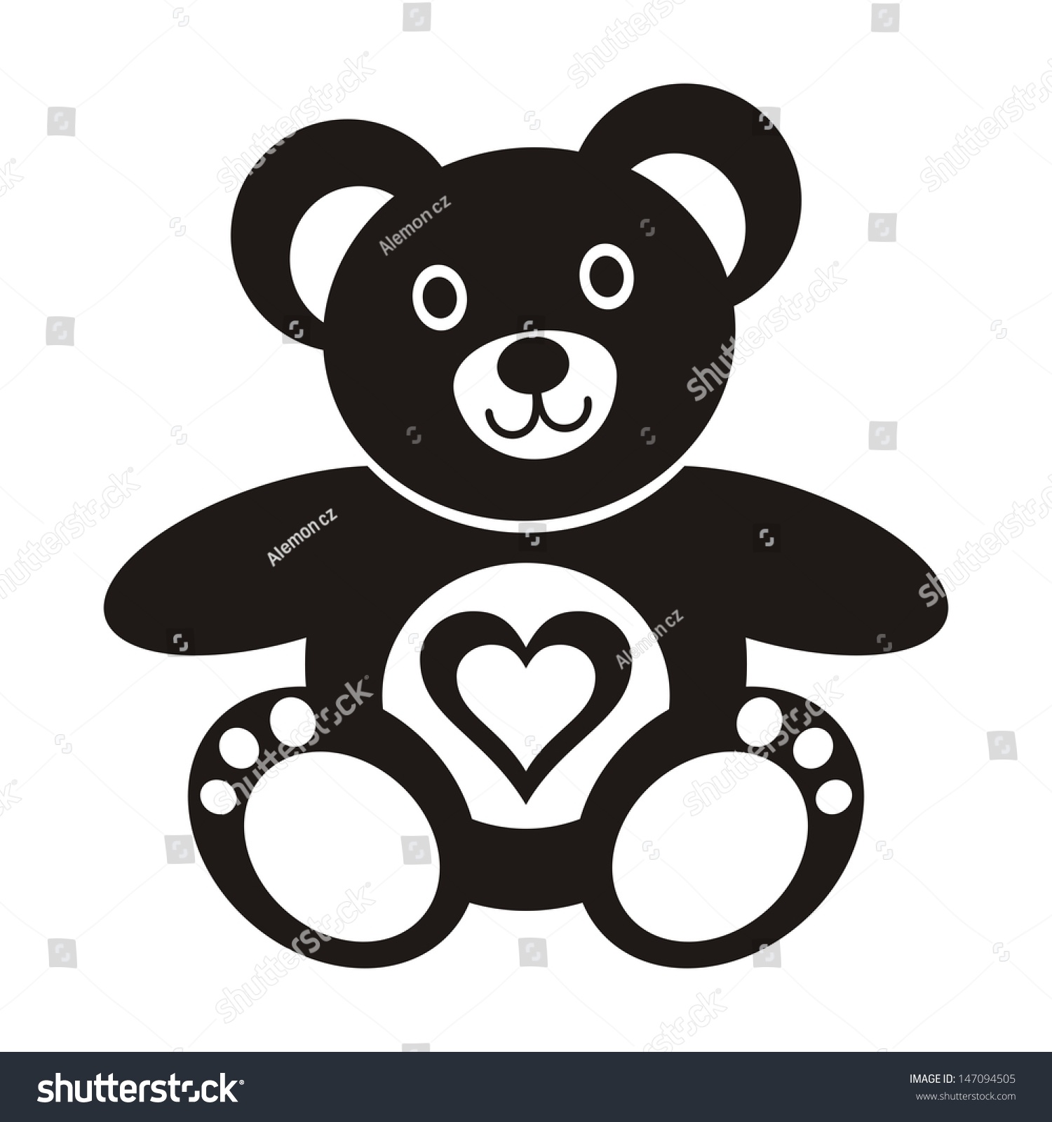 cute black teddy bear