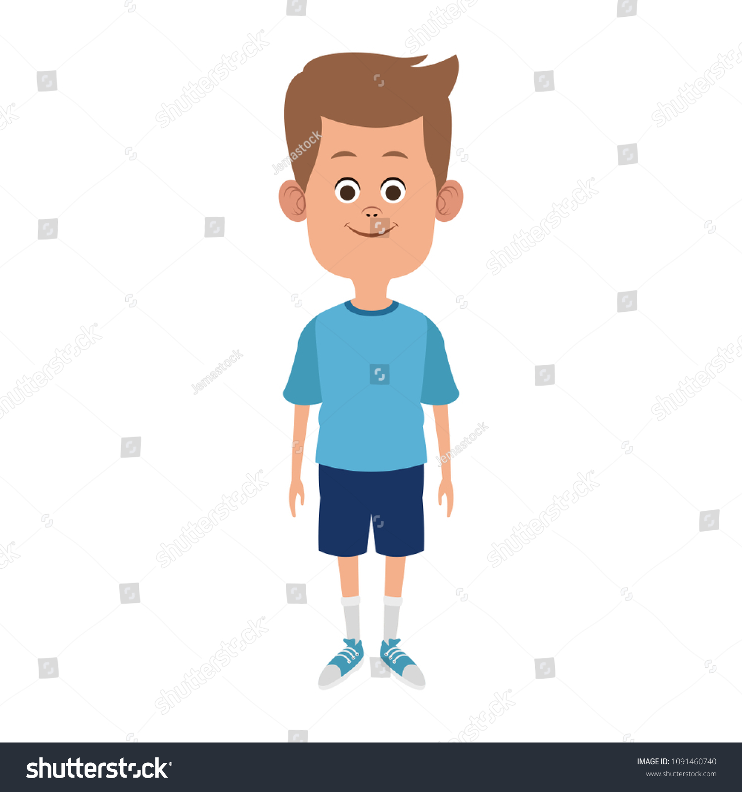 Cute Boy Cartoon Stock Vector (Royalty Free) 1091460740 | Shutterstock