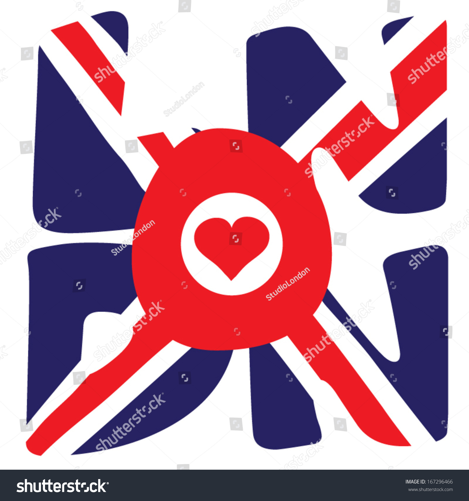 SVG of cute british flag svg