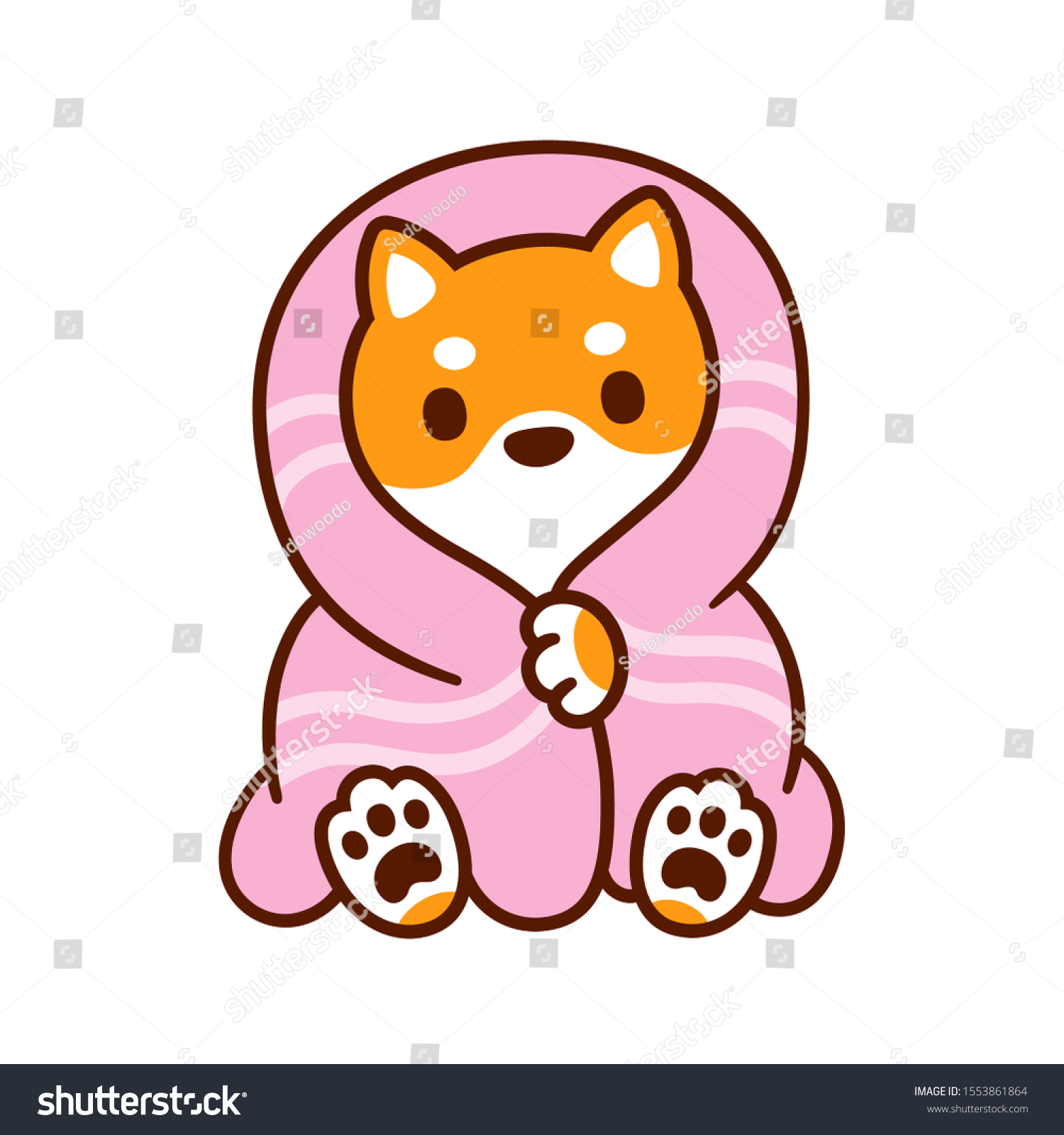Cute Cartoon Shiba Inu Dog Gift Fuzzy Lightweight Comfortable Warm Blanket for Couch Bed Sofa 60x50 