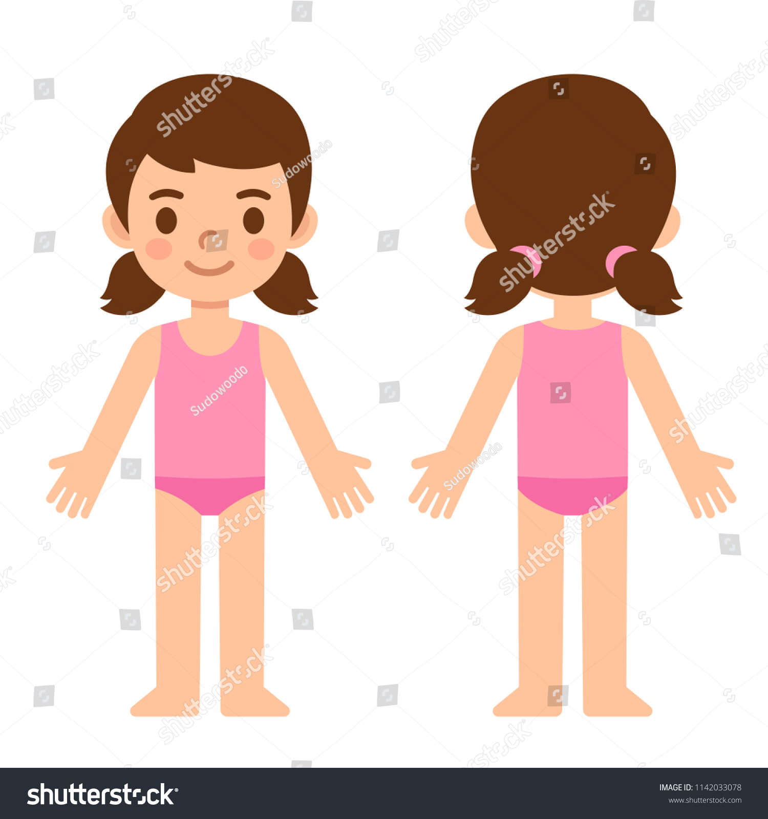 The Little Girl In Underwear Cartoon